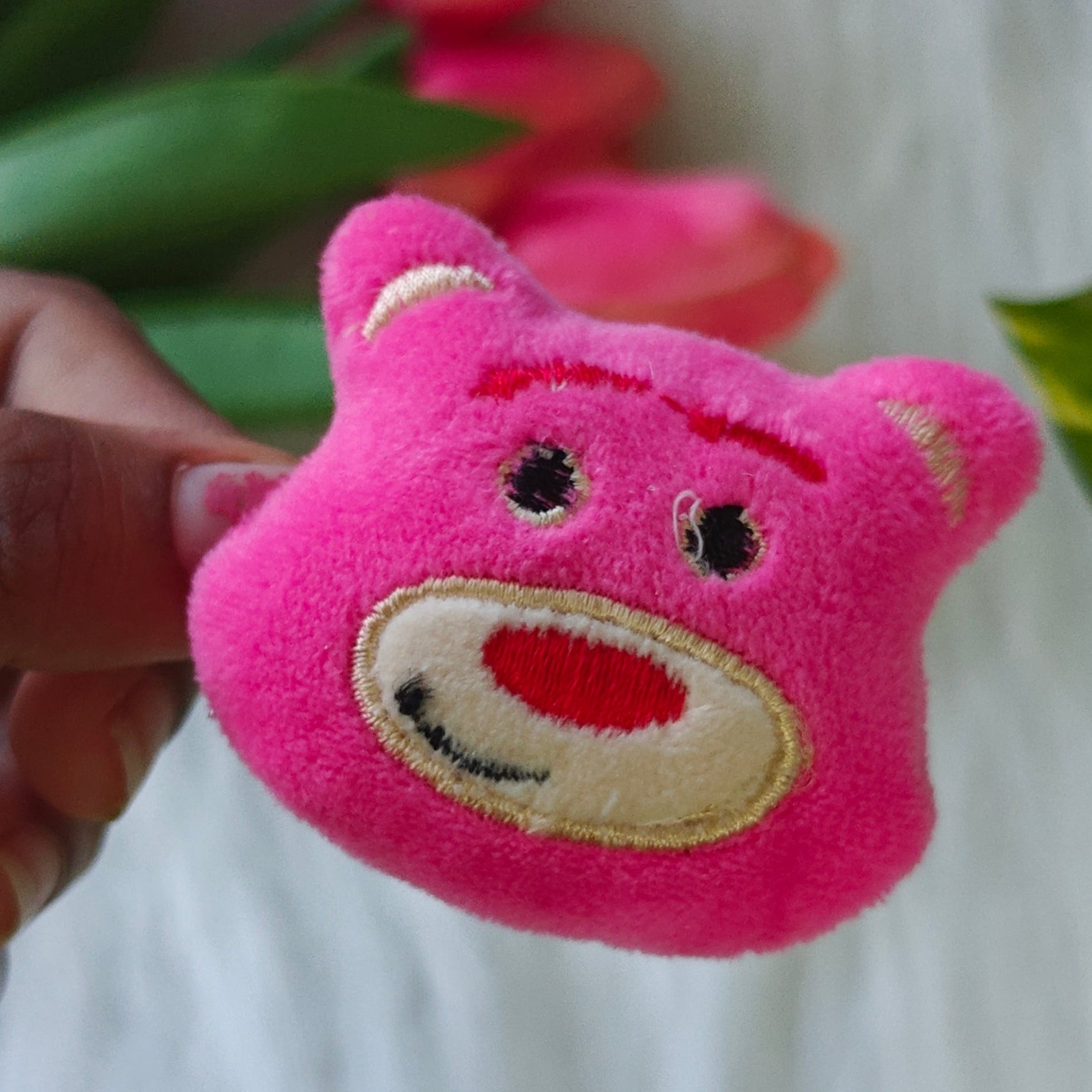 Pink Teddy Bear Clip