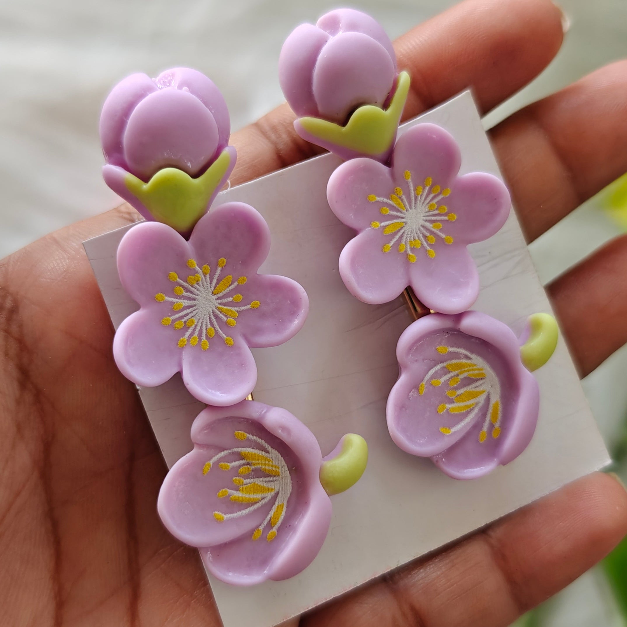 Flower Style Fancy Hair Clips