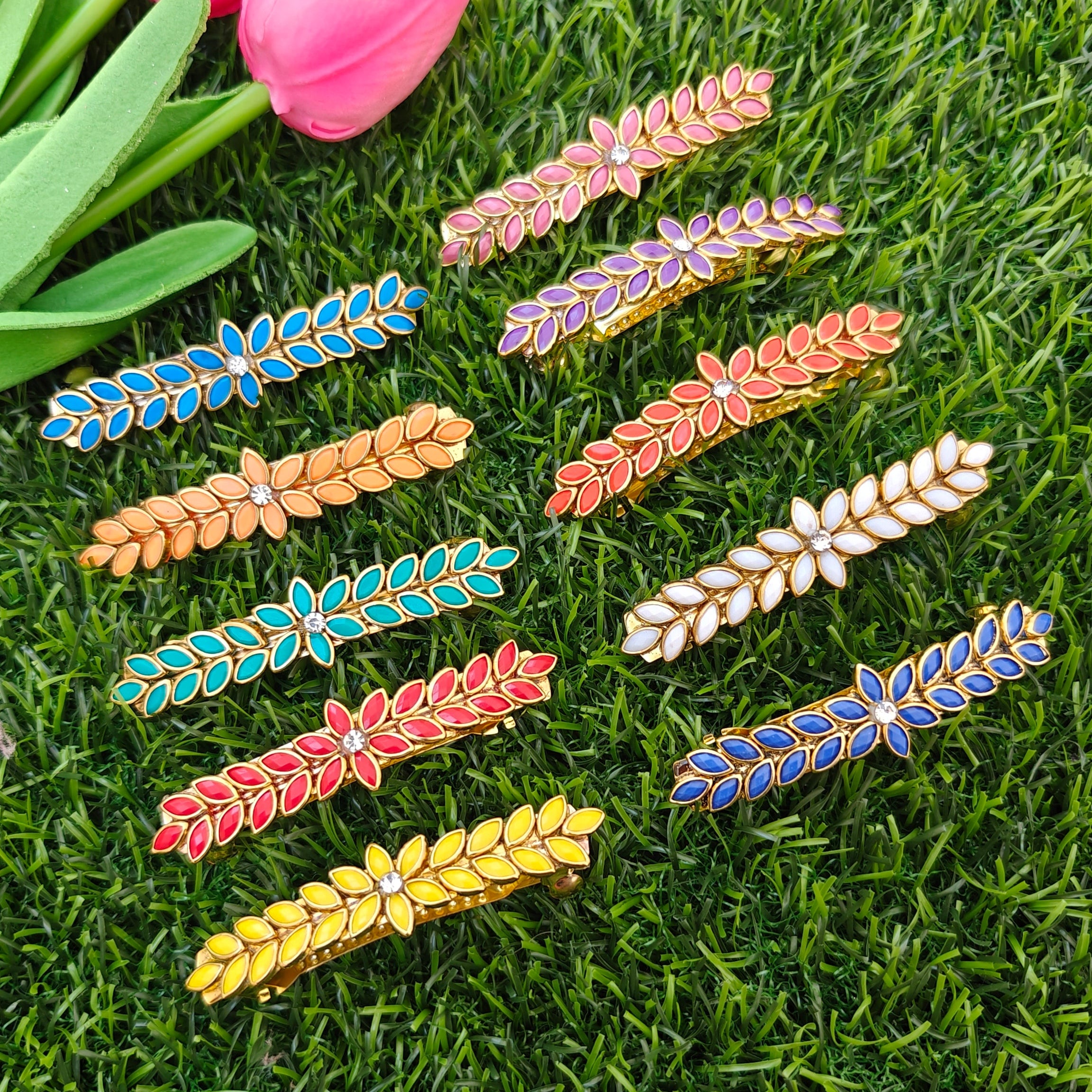 Handcrafted Kundan Hair clip