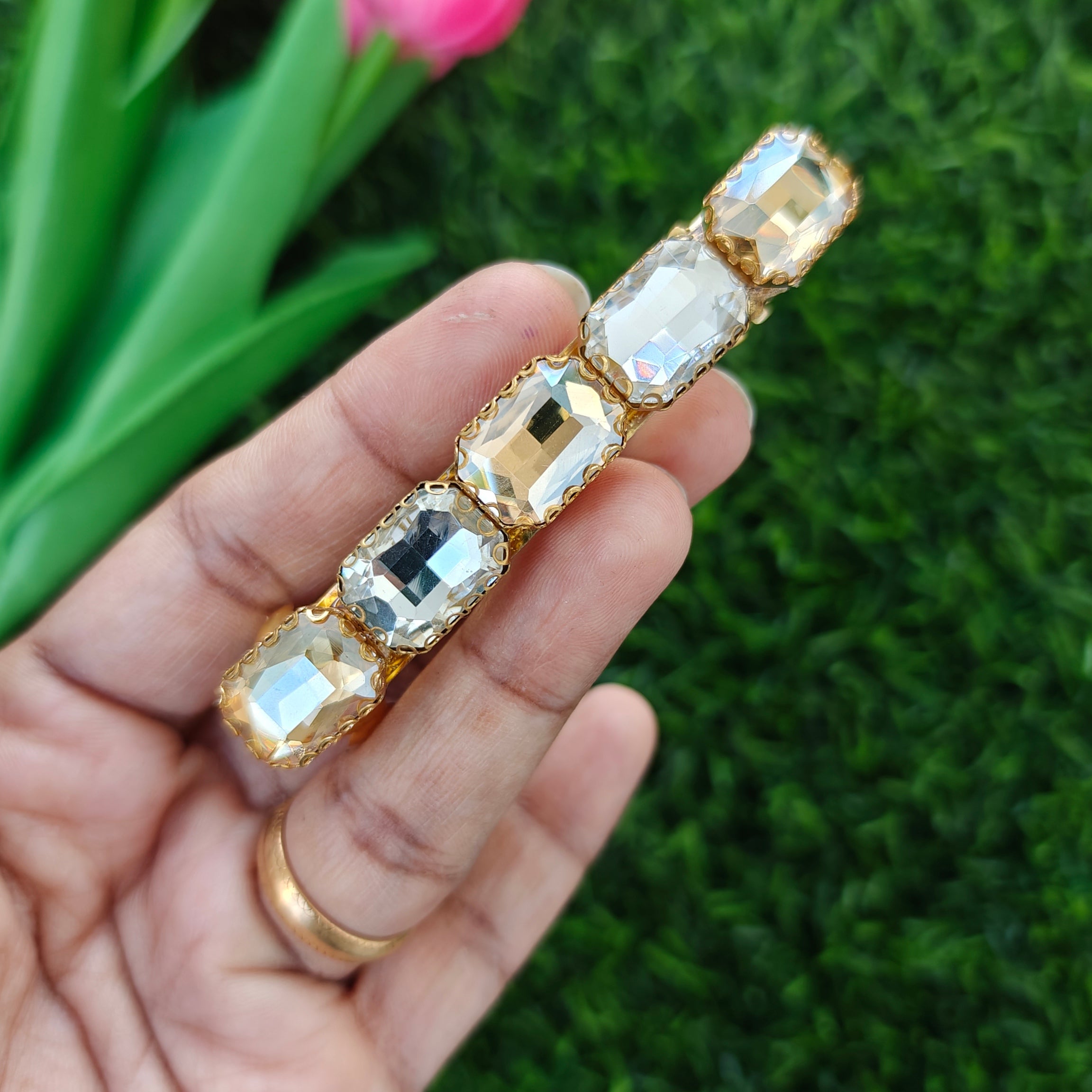 Handcrafted Kundan Hair clip