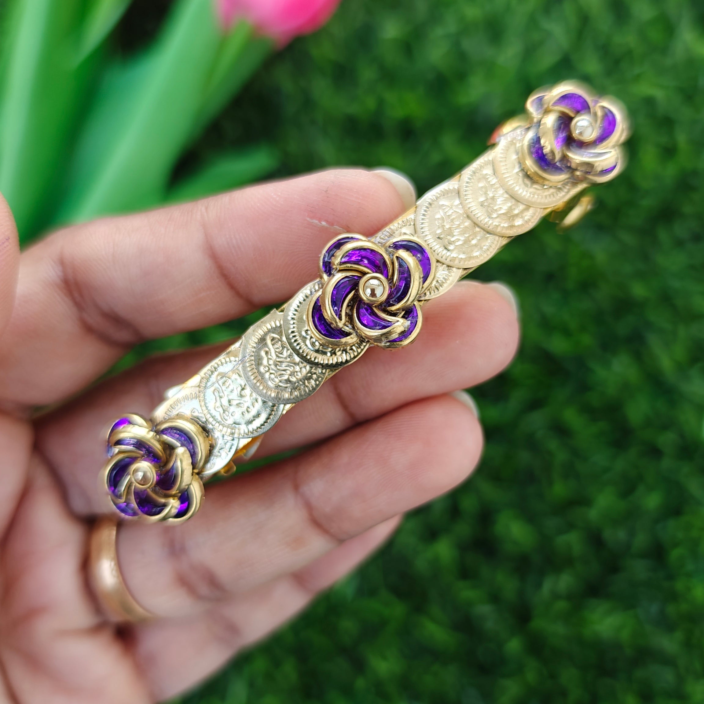 Handcrafted Kundan Hair clip