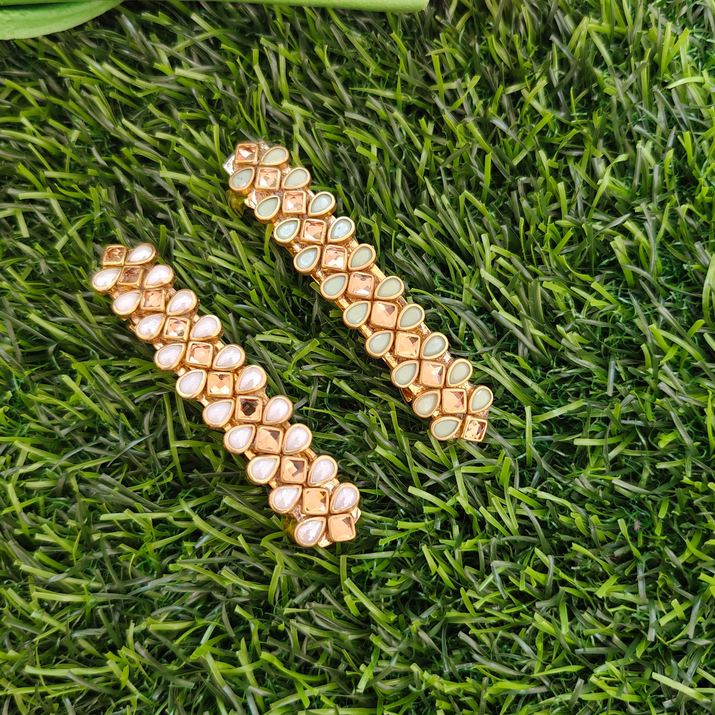 Handcrafted Kundan Hair clip