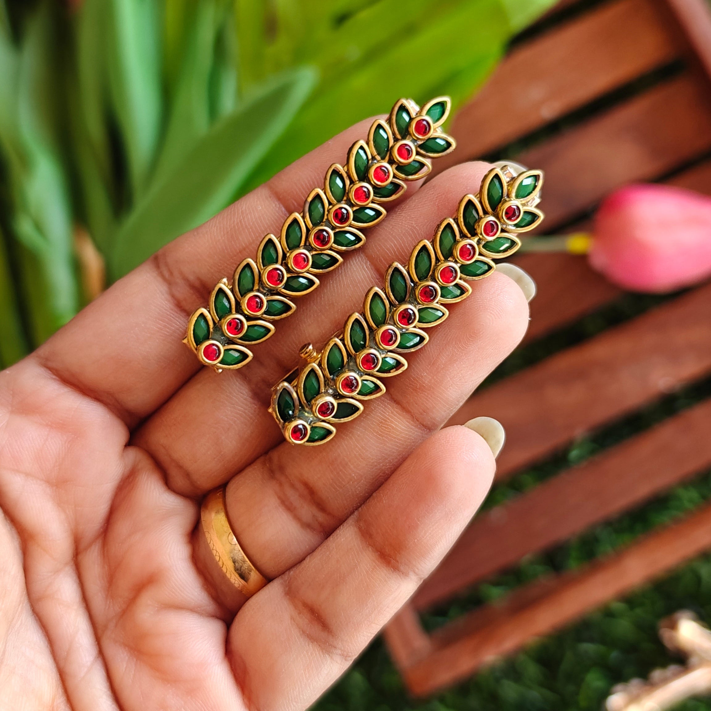 Traditional Floral Kids Hair Clips