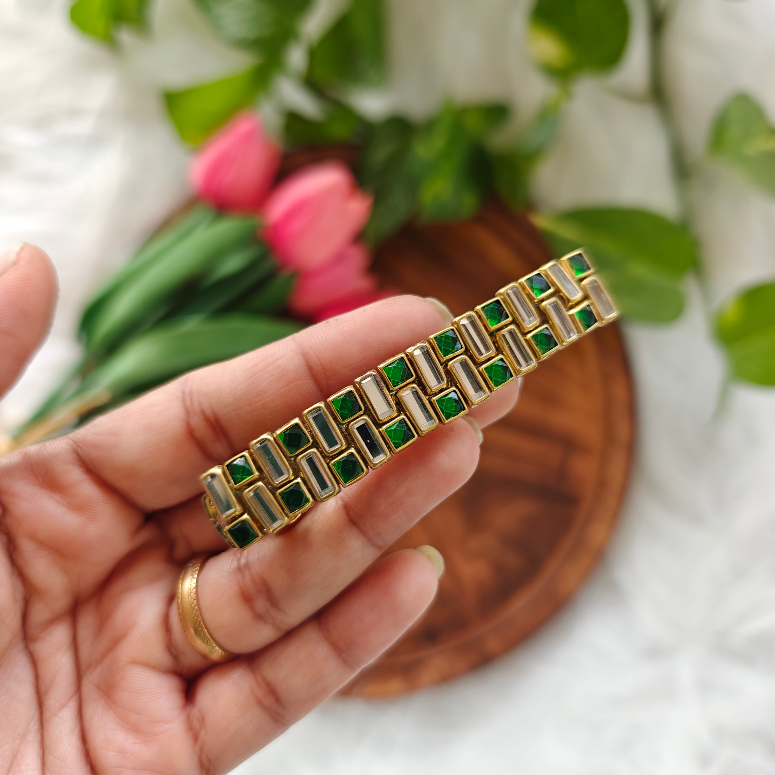 Handcrafted Kundan Hair clip