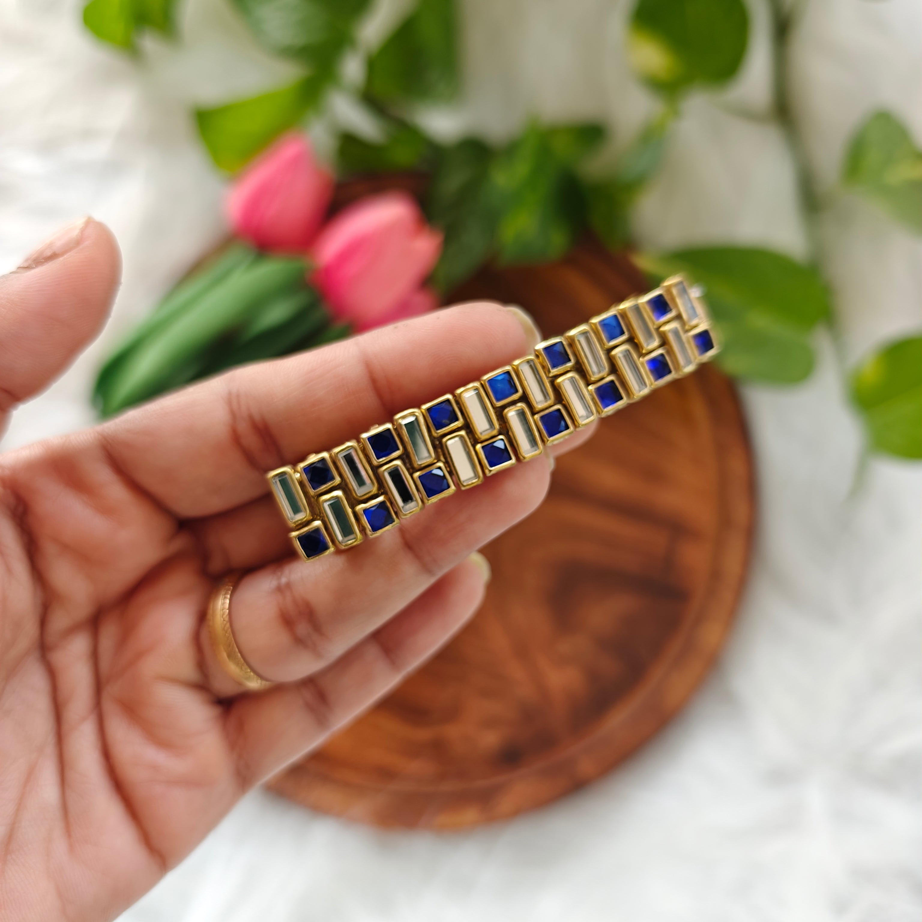 Handcrafted Kundan Hair clip