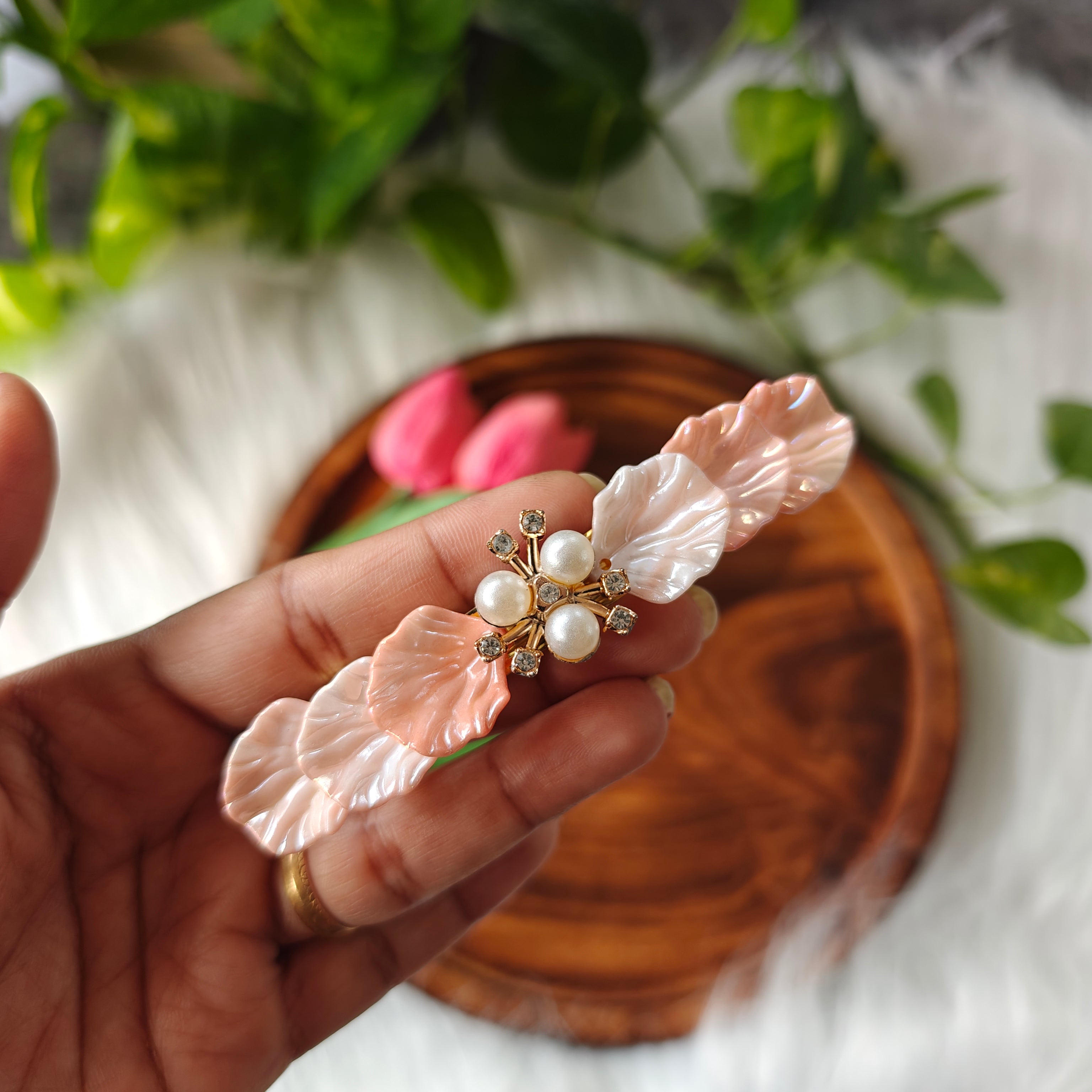 Handcrafted Kundan Hair clip
