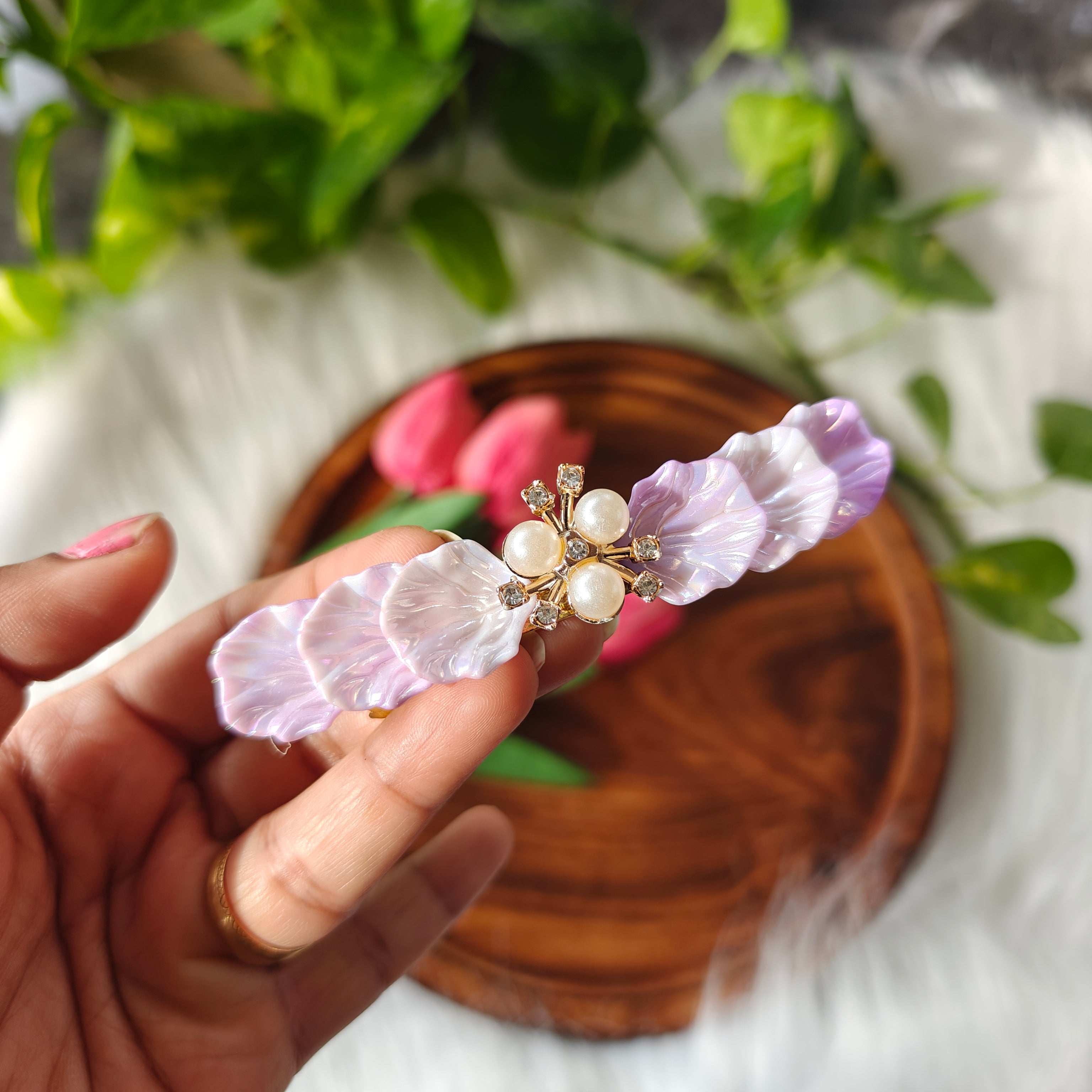 Handcrafted Kundan Hair clip