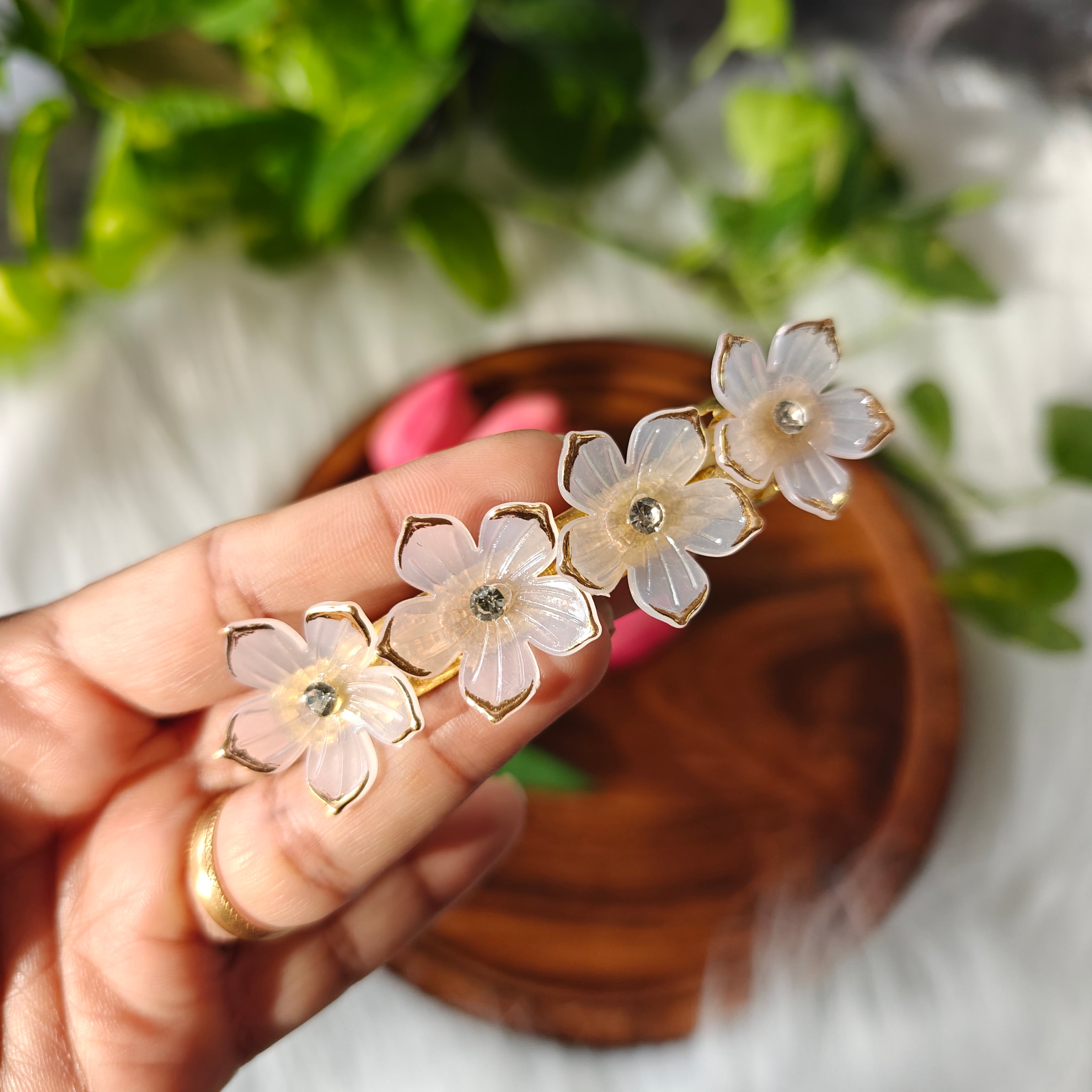 Handcrafted Kundan Hair clip