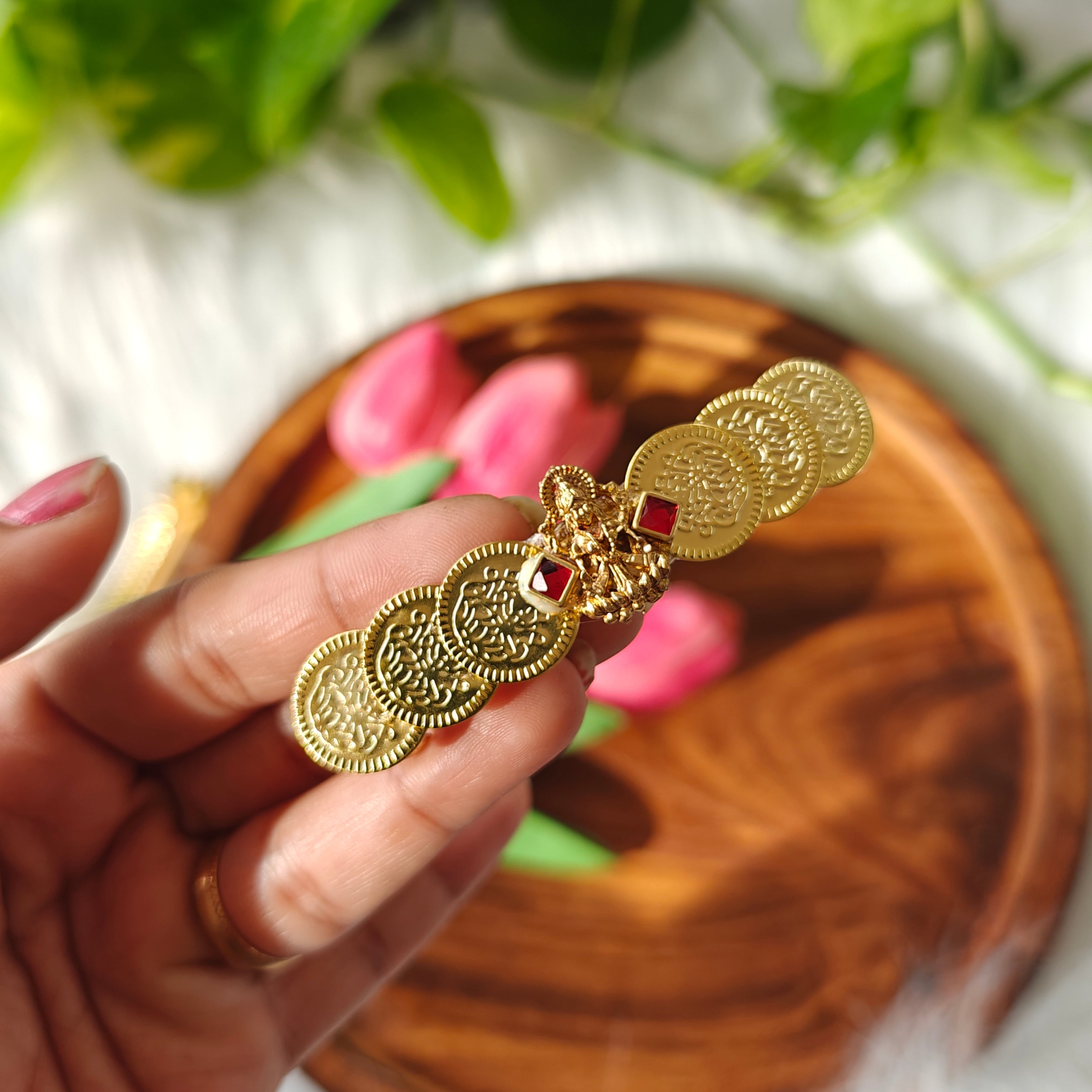 Handcrafted Kundan Hair clip