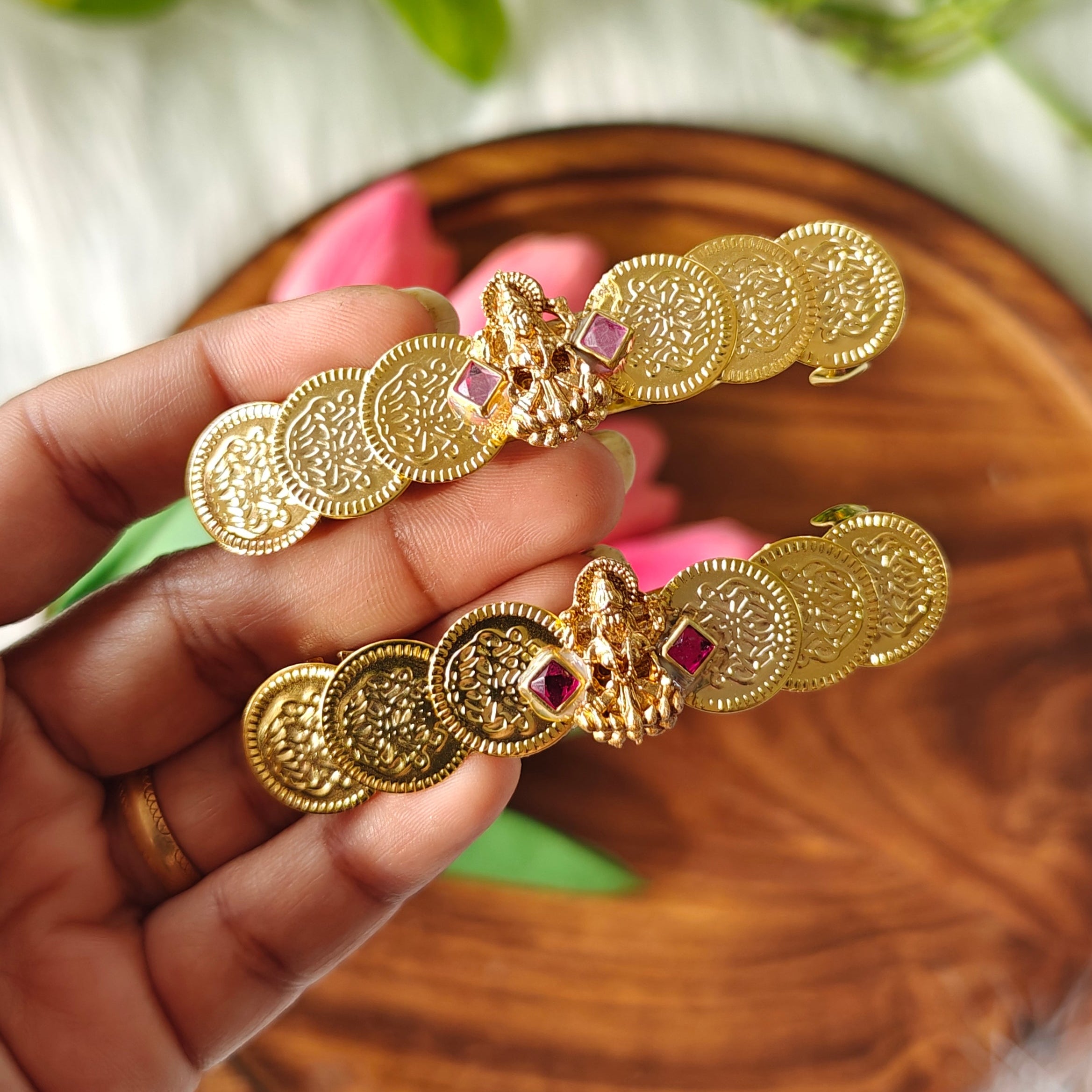 Handcrafted Kundan Hair clip