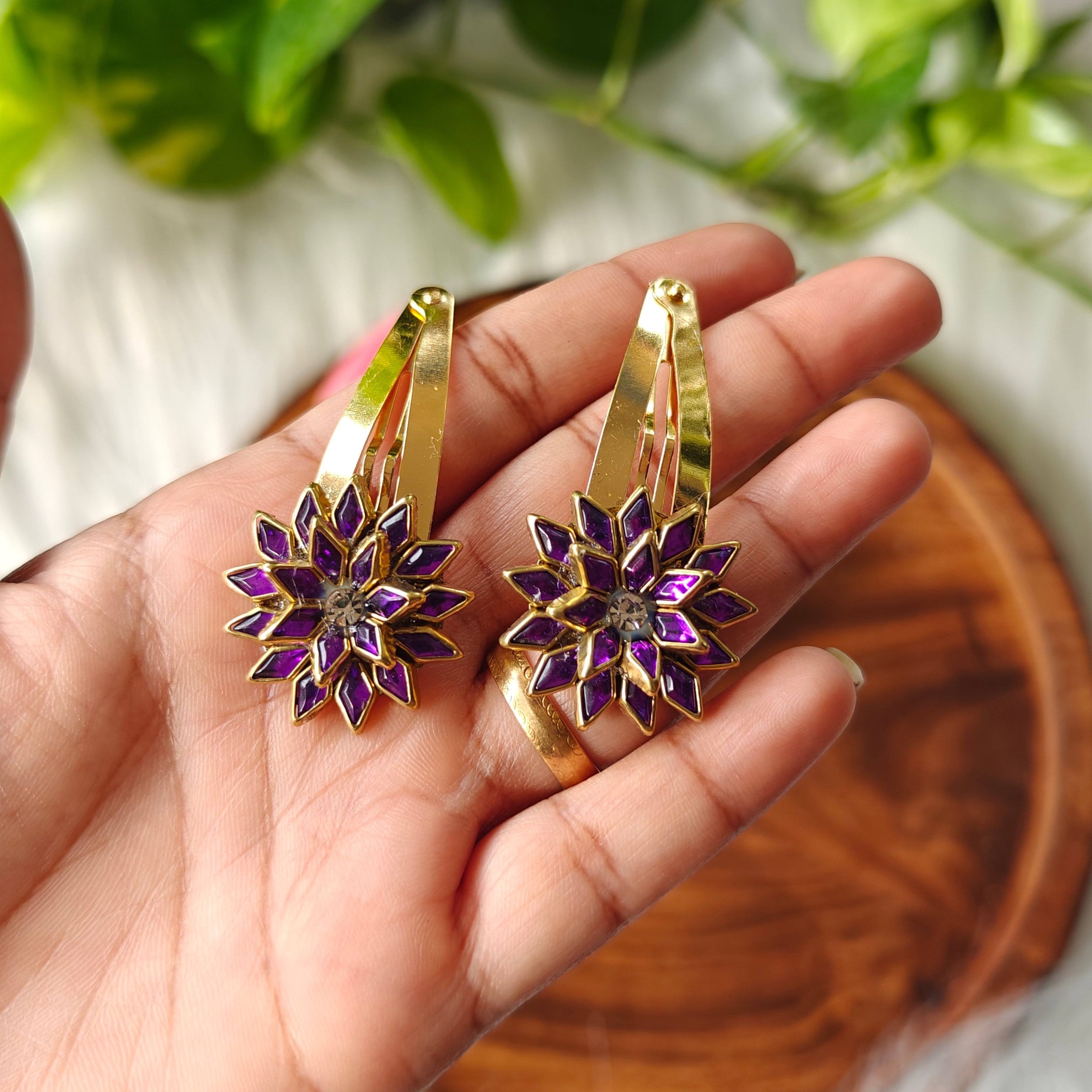 Traditional Floral kids Hair Clip