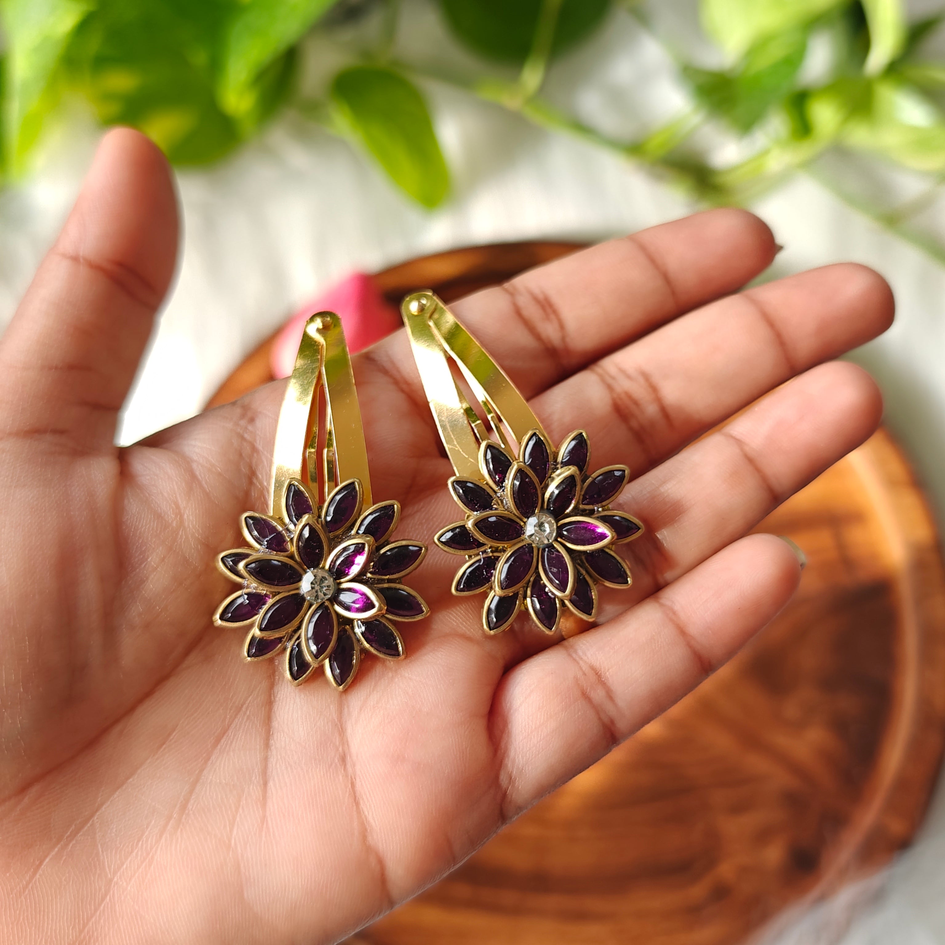 Traditional Floral kids Hair Clip
