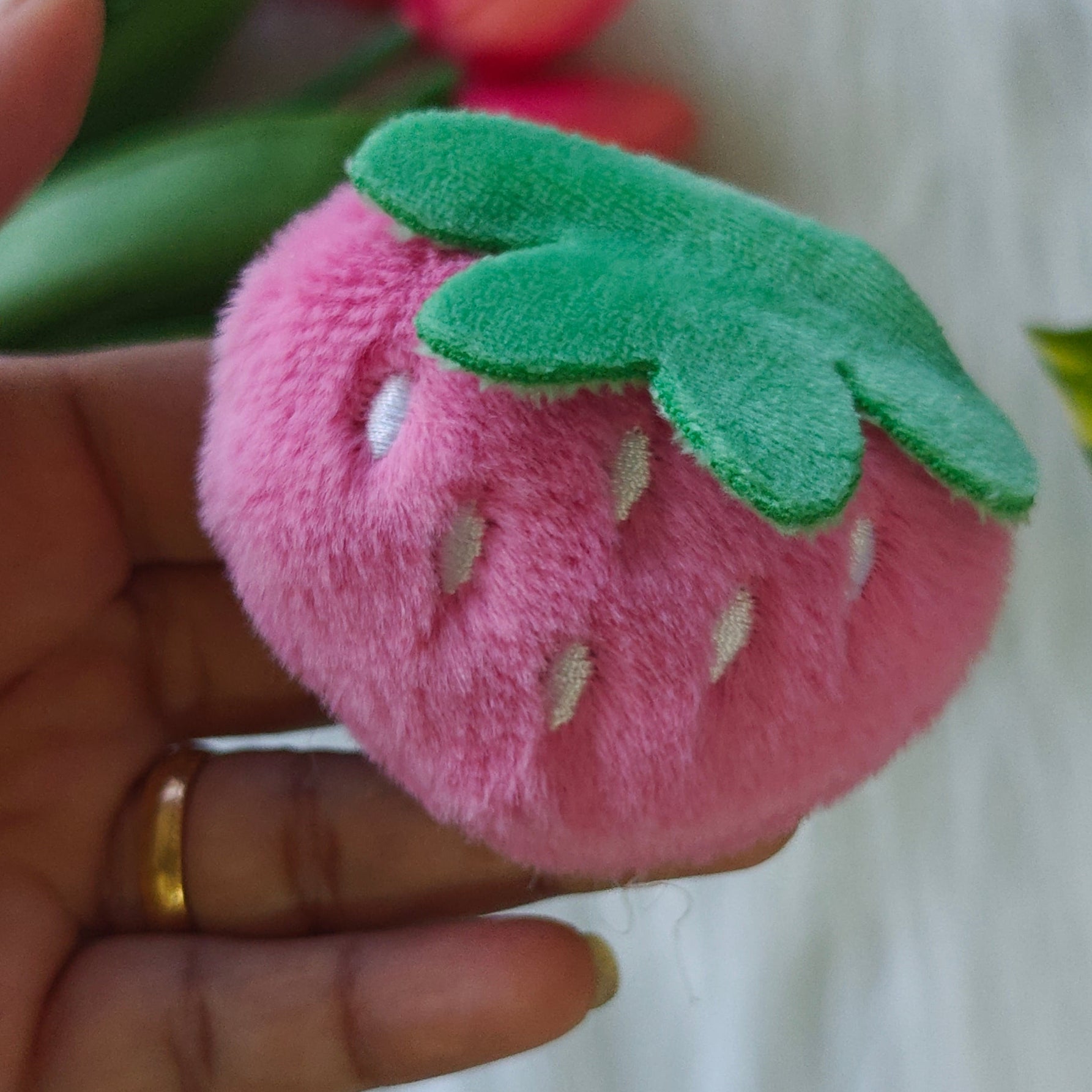 Pink Strawberry Clip