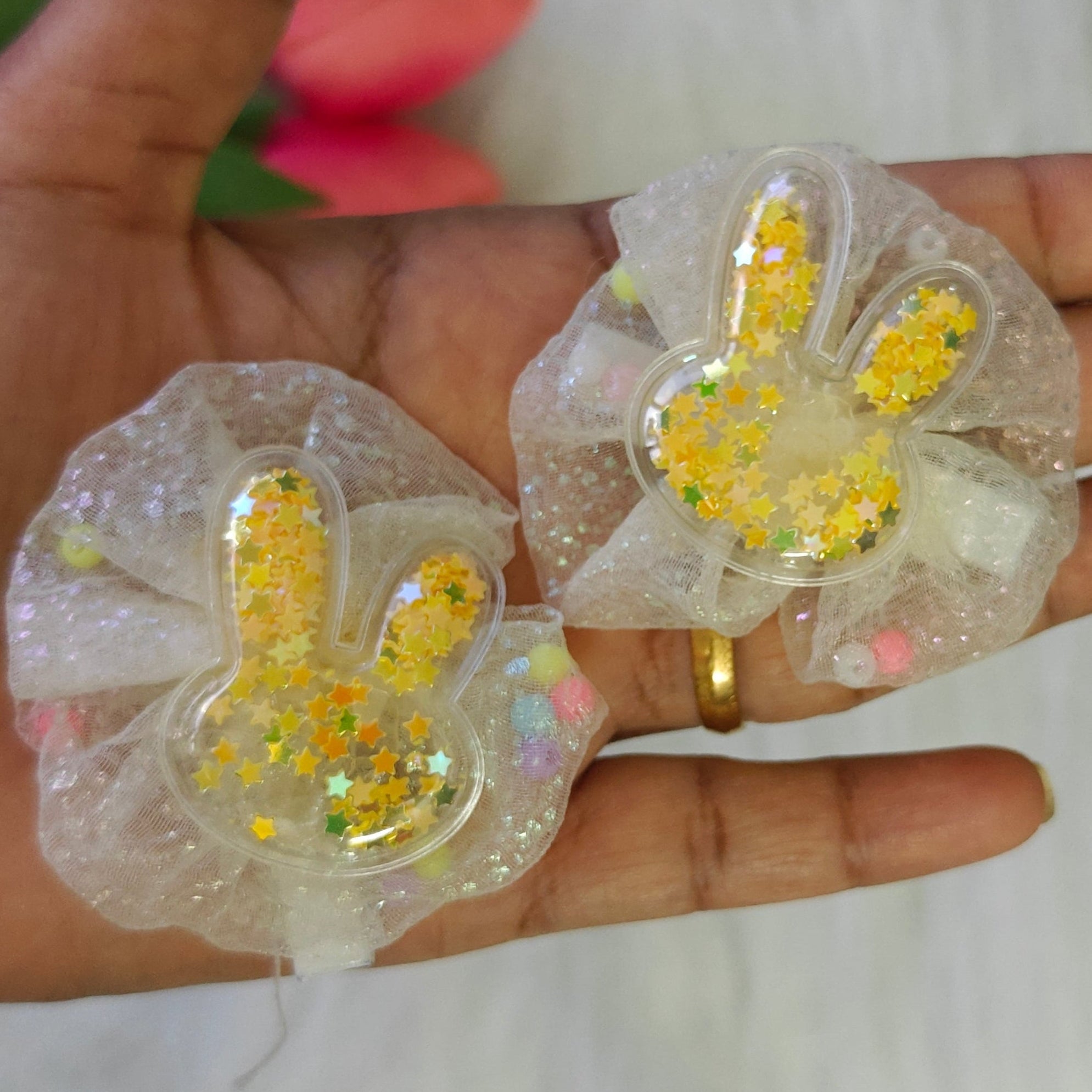 Cute Bunny Glitter Clip