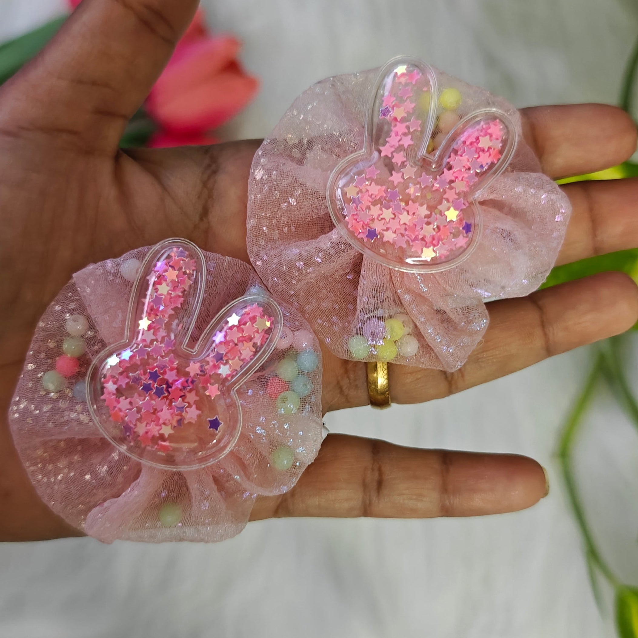 Cute Bunny Glitter Clip