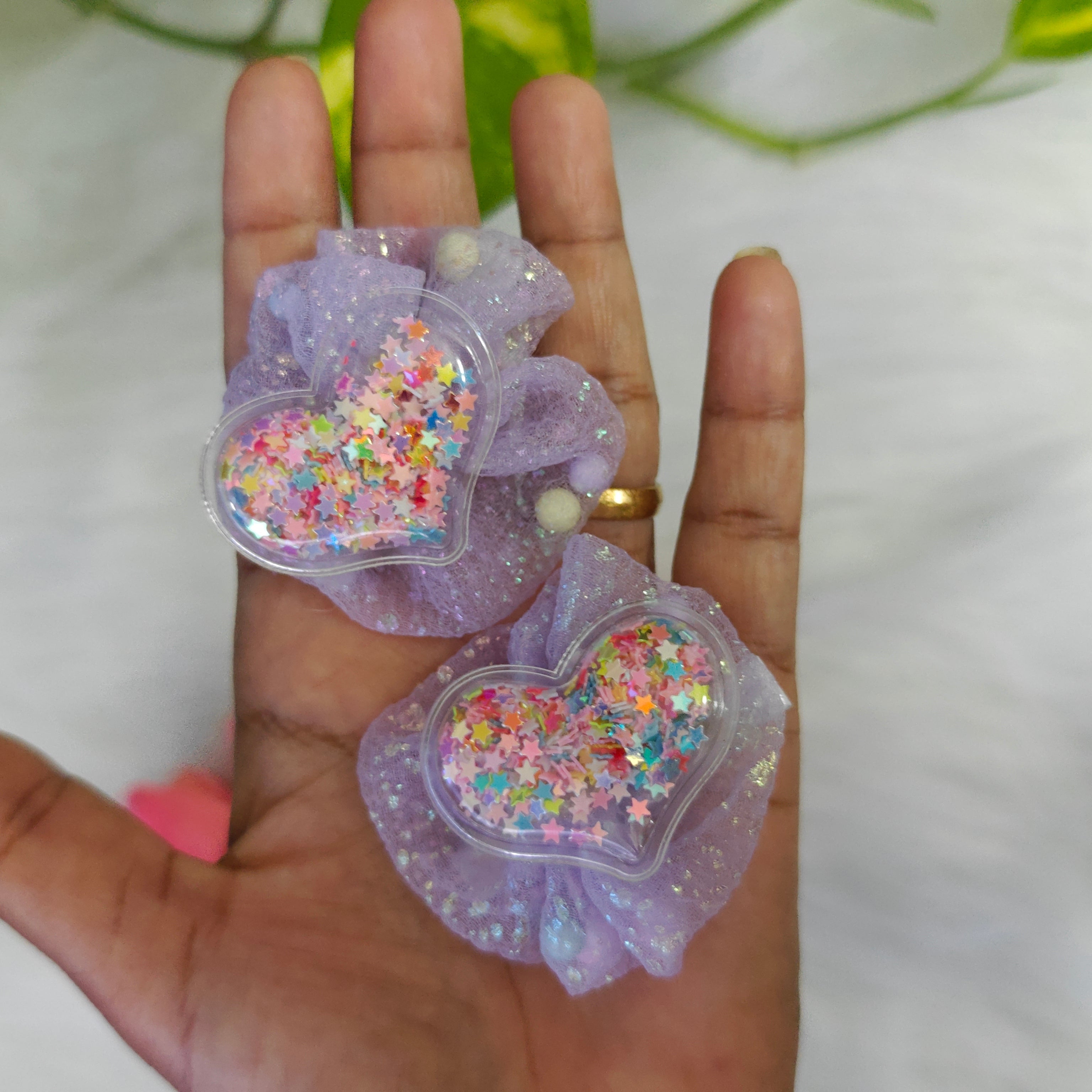 Blue Heart Hair Clip