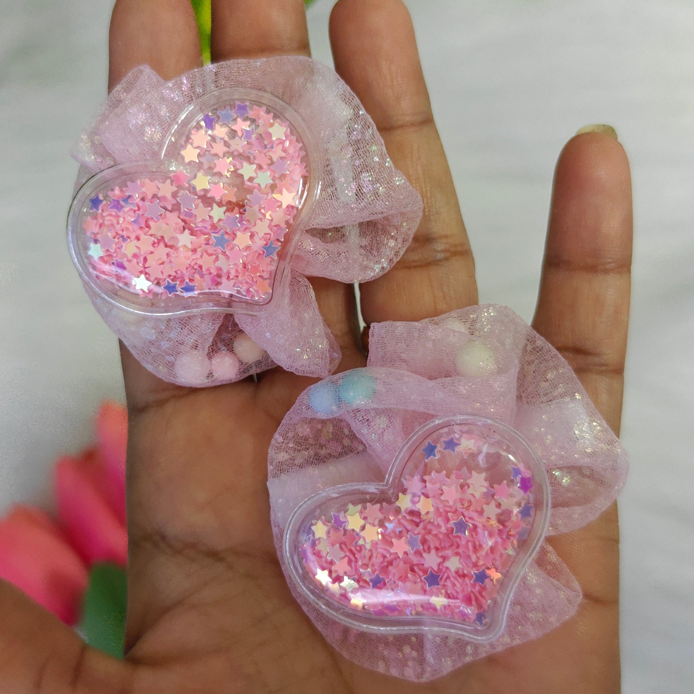 Pink Heart Hair Clip