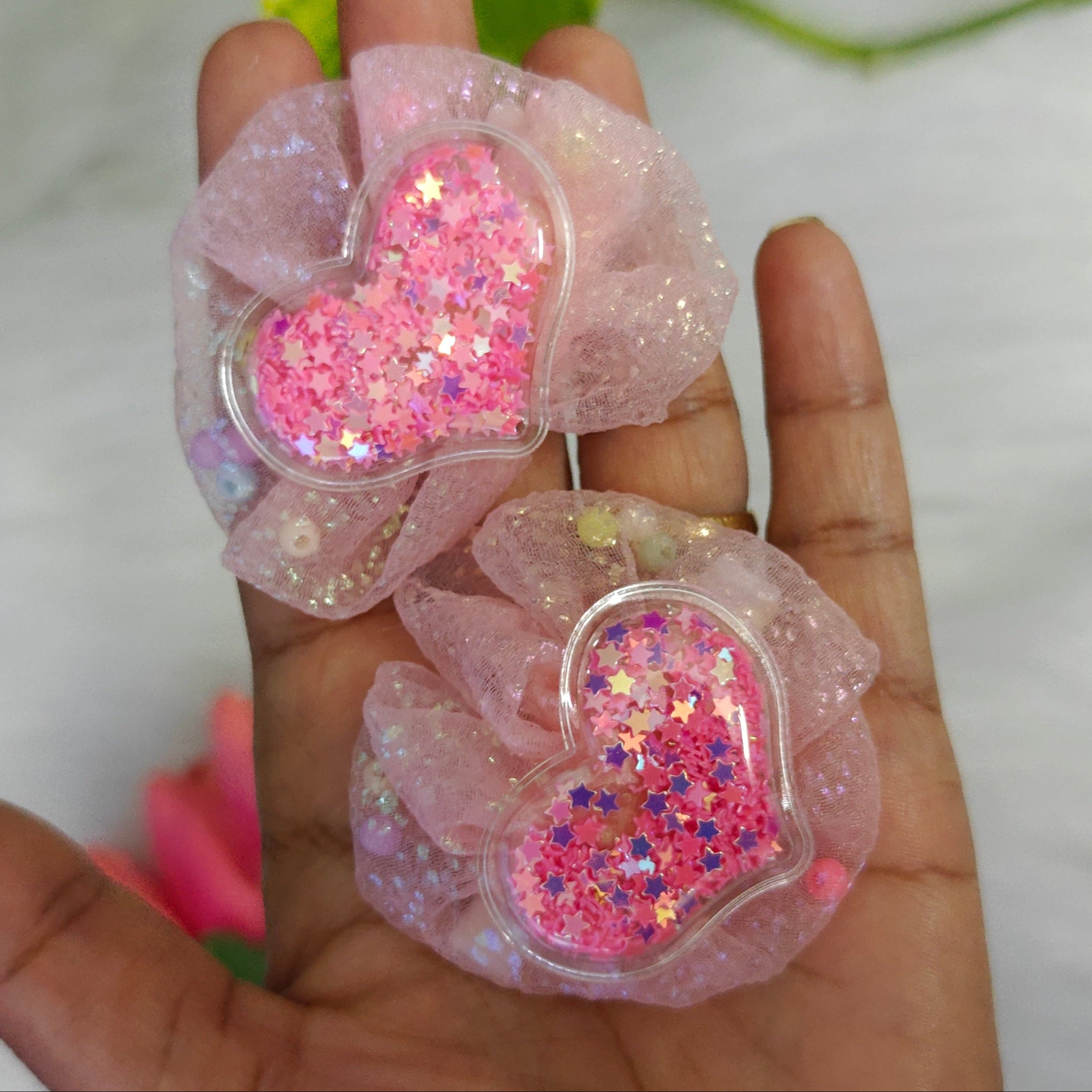 Pink Heart Hair Clip