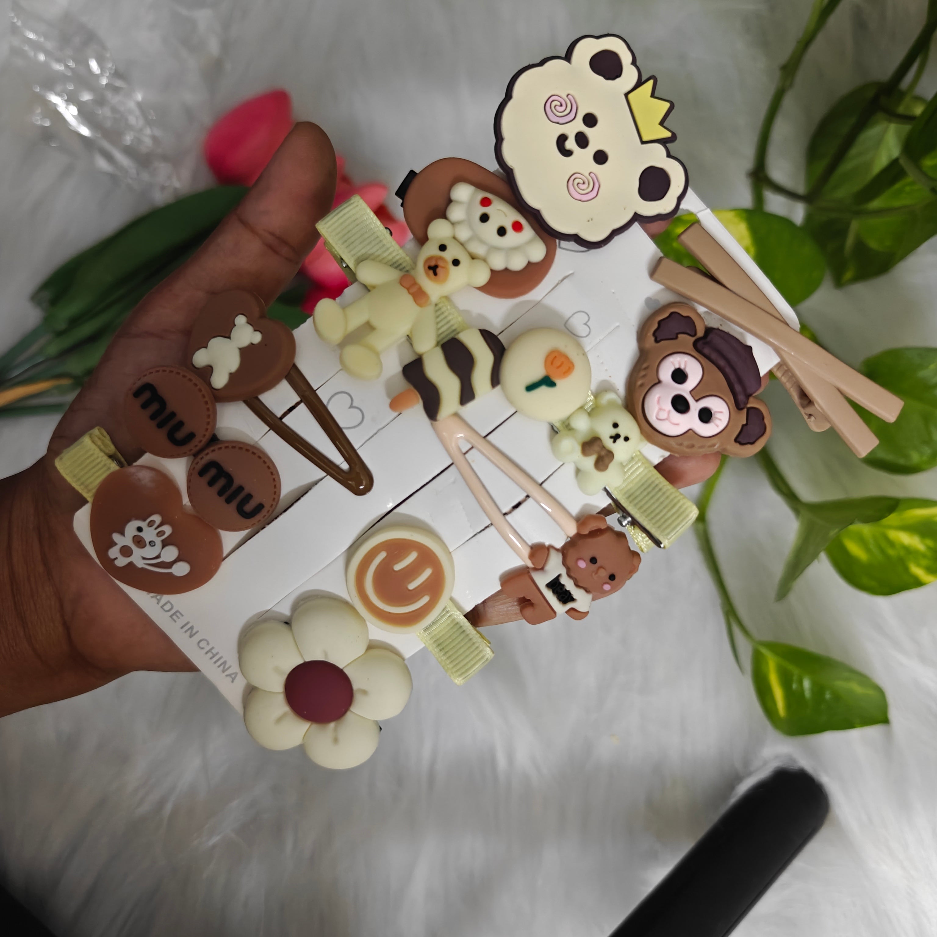 Coffee Toffee Hair Clip