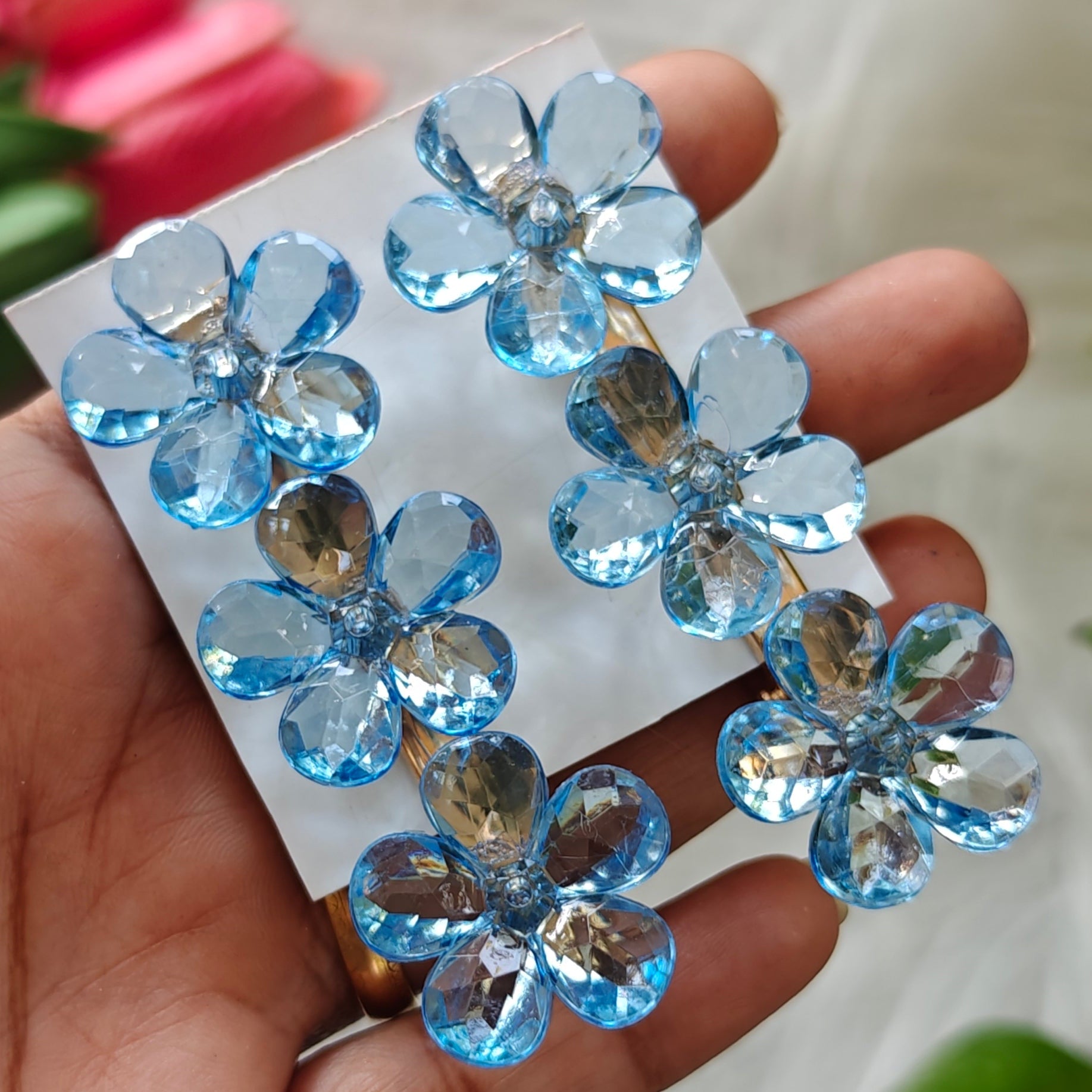 Crystal Flower Hair Clip