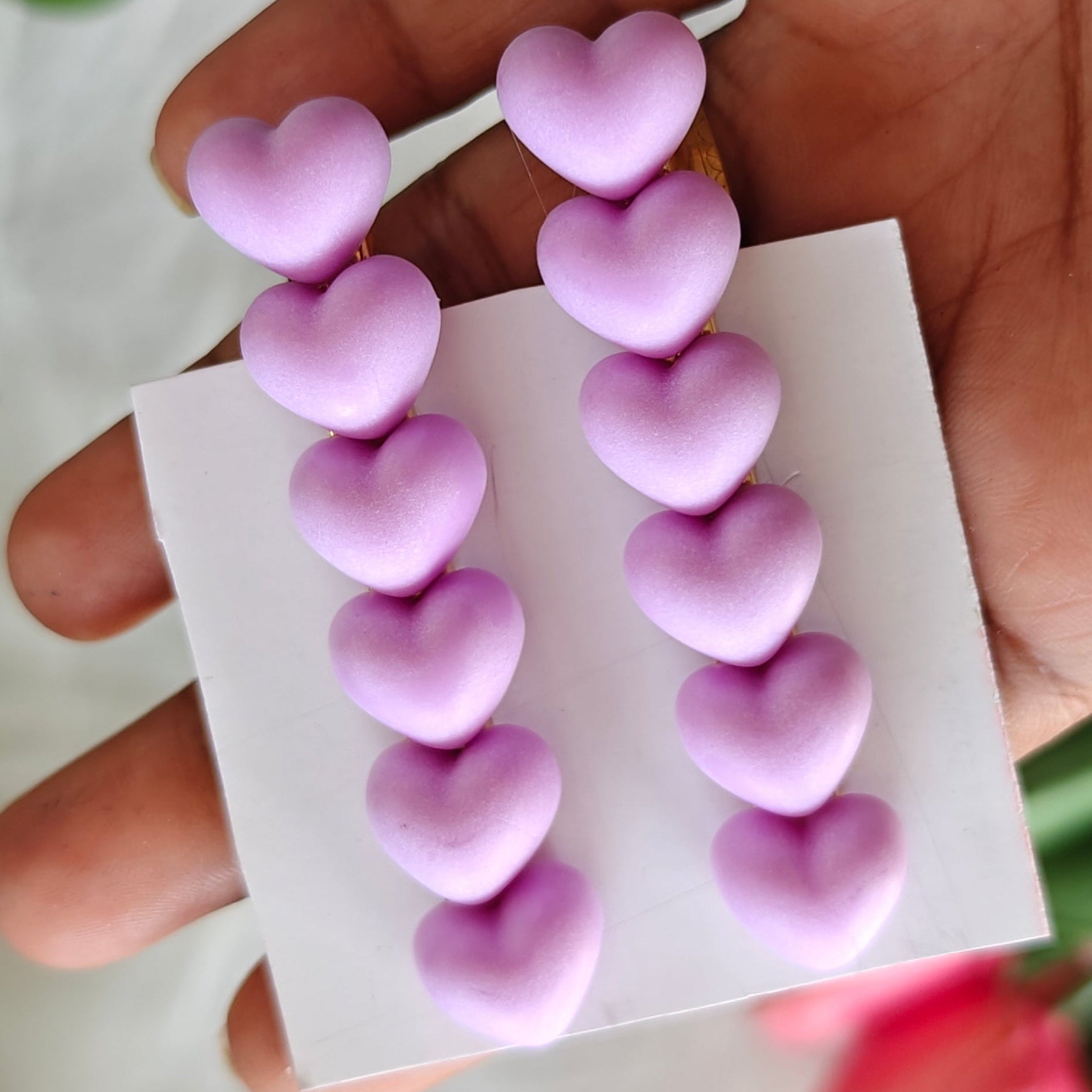 Cute Resin Heart Clips