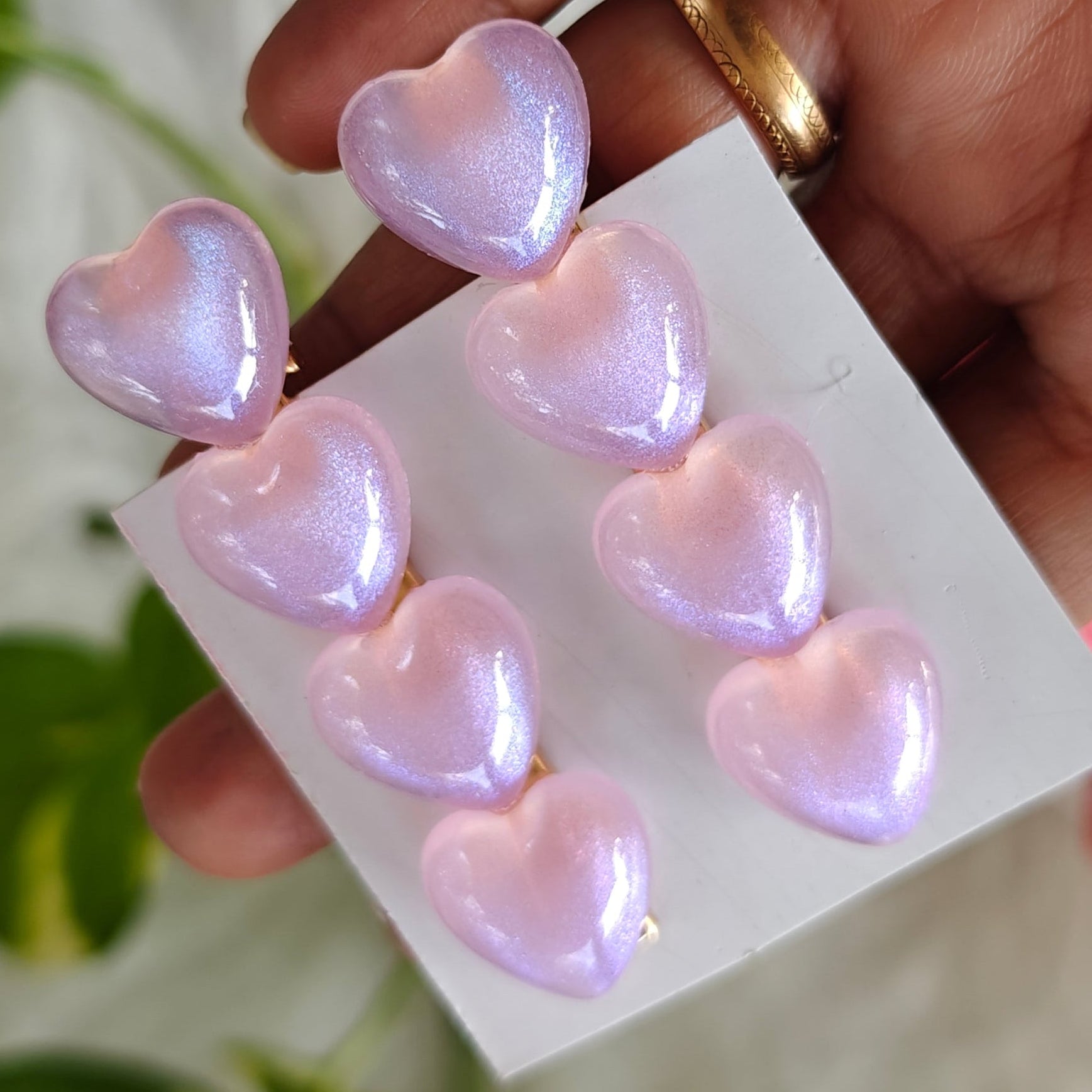 Crystal Heart Hair Clip