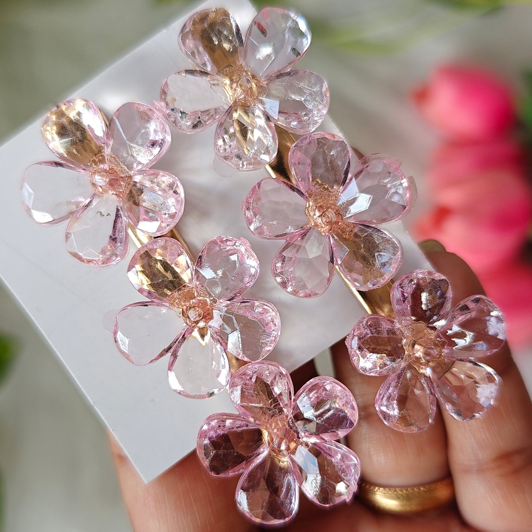 Crystal Flower Hair Clip