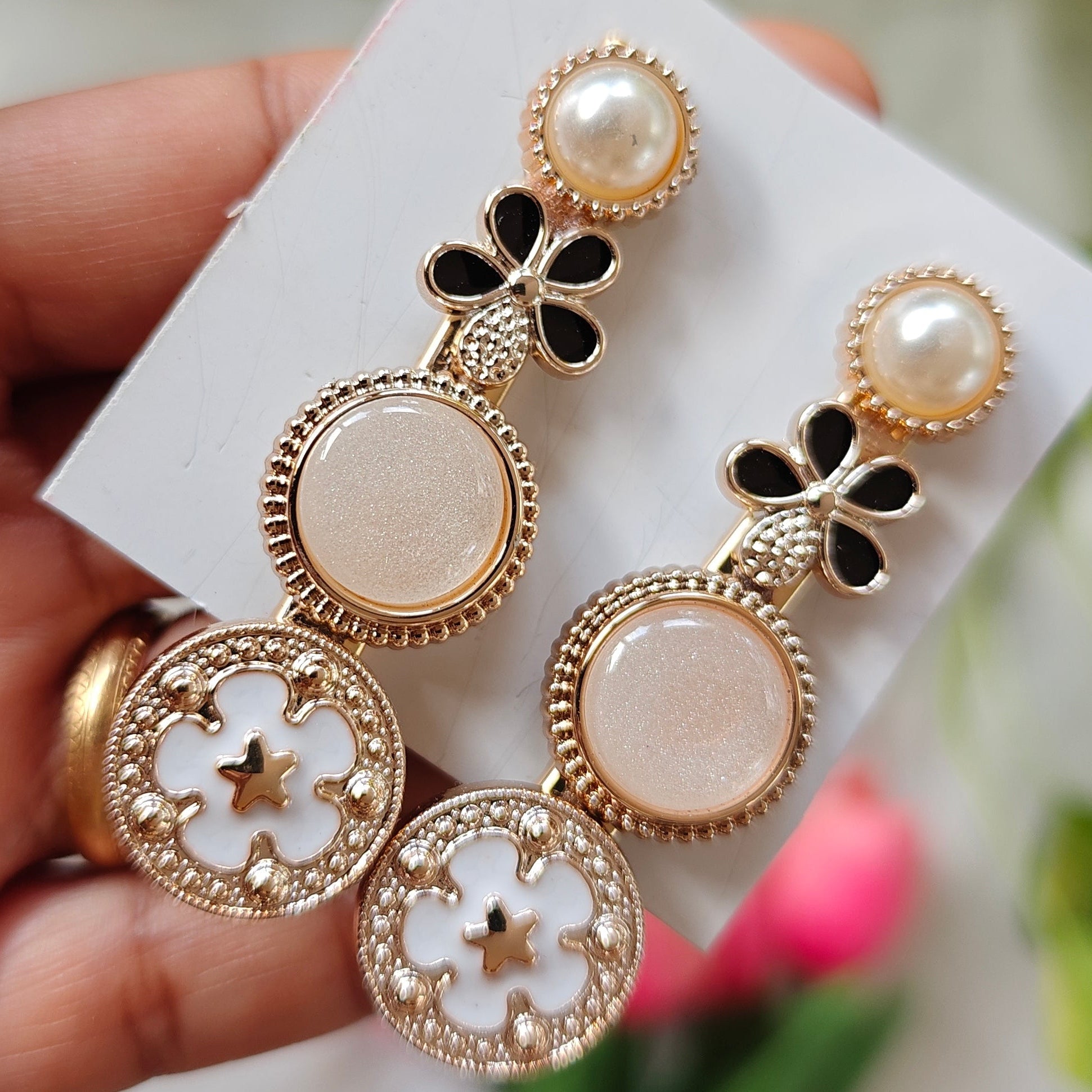 Cute Resin Round Hair Clip
