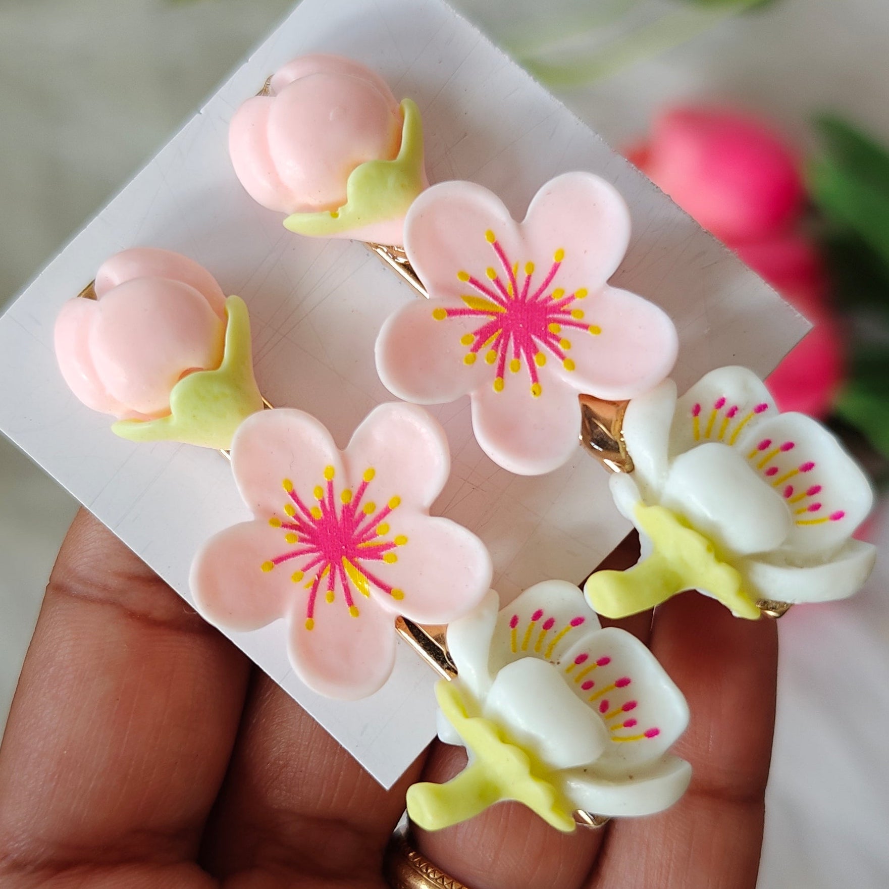 Flower Style Fancy Hair Clips