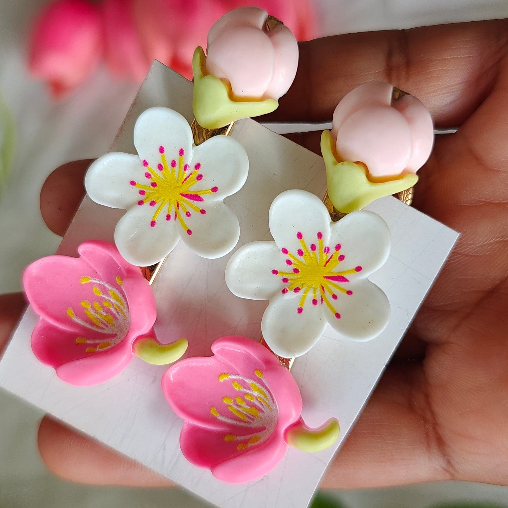 Flower Style Fancy Hair Clips