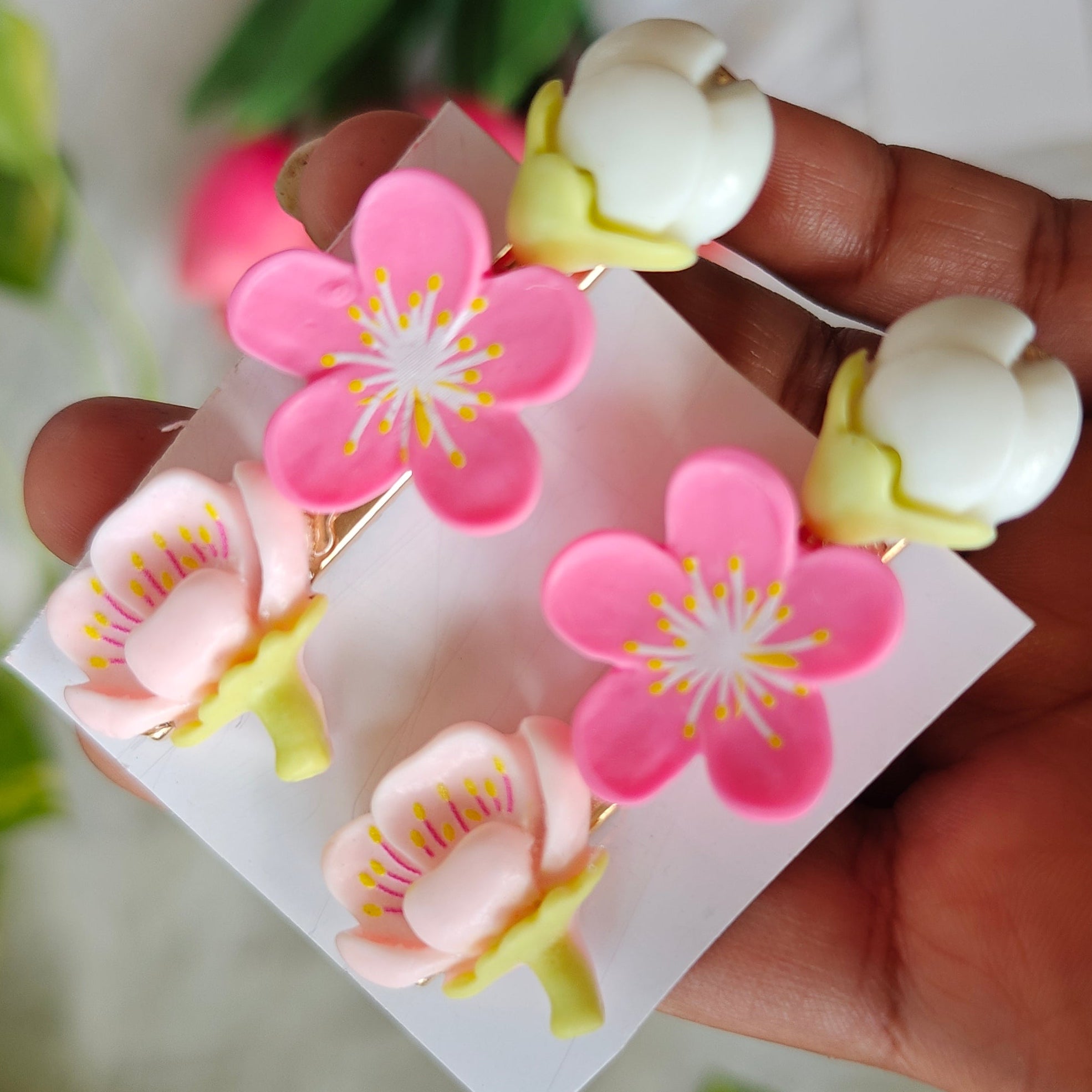 Flower Style Fancy Hair Clips