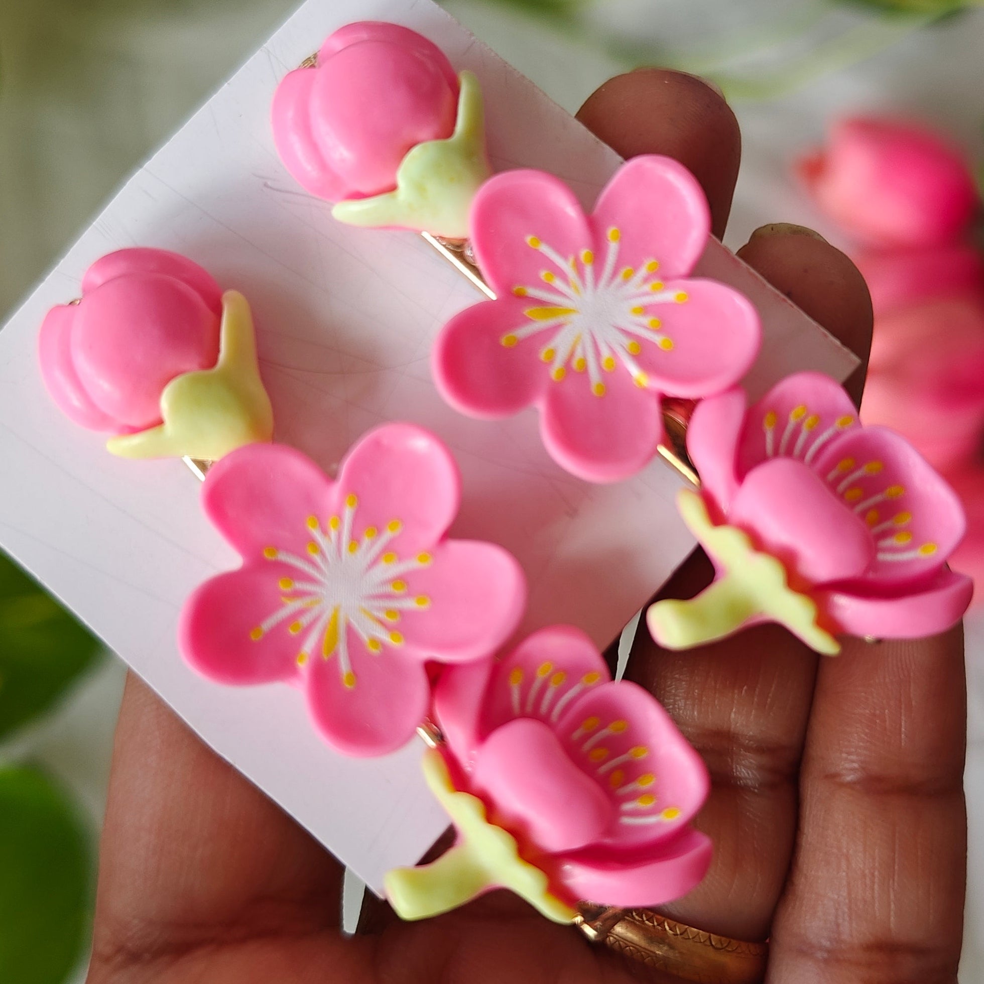 Flower Style Fancy Hair Clips