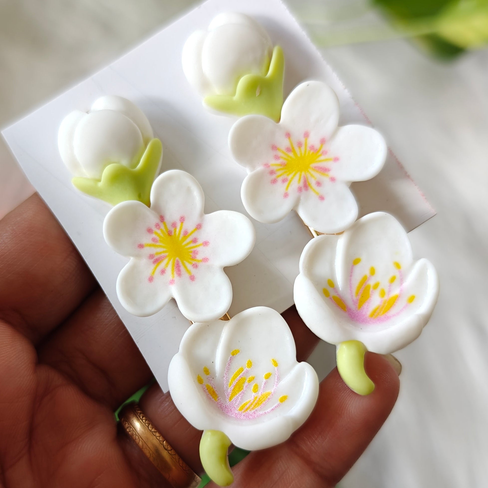 Flower Style Fancy Hair Clips