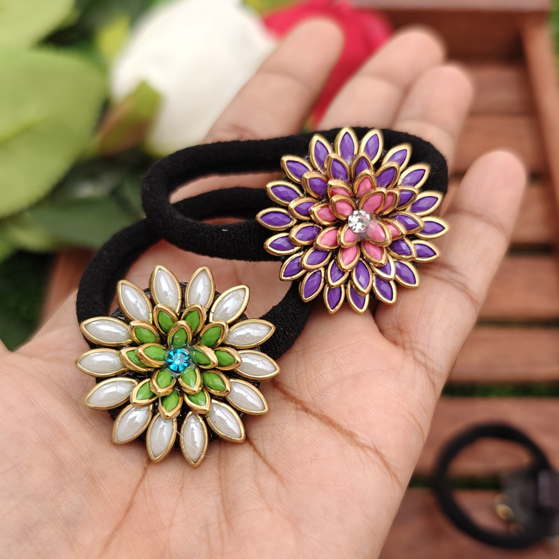 Traditional Floral Hair Band