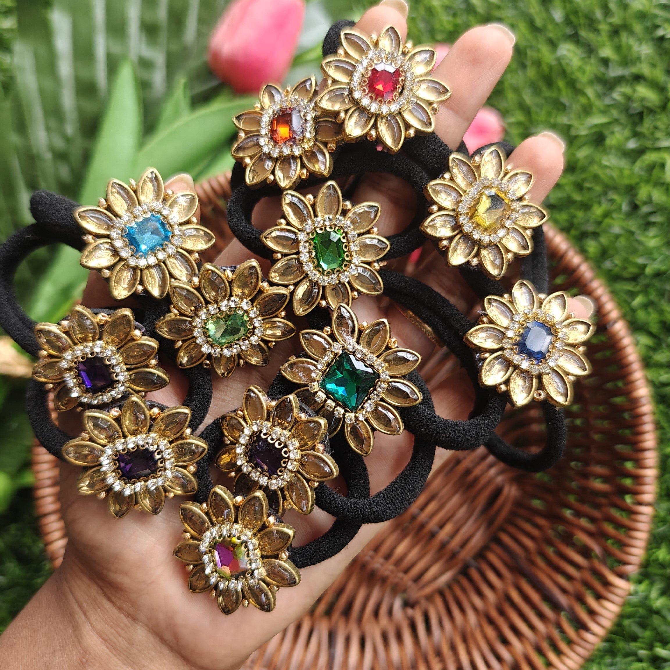 Traditional Floral Hair Band