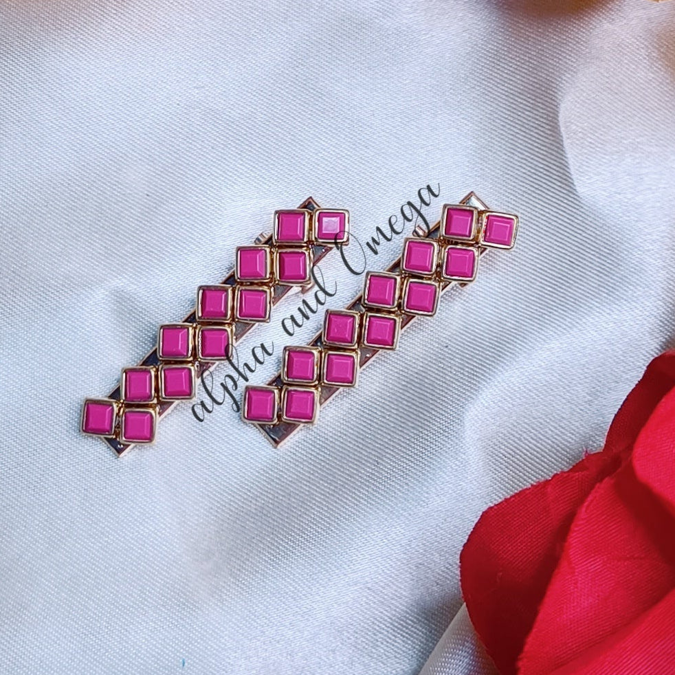 Traditional Floral Kids Hair Clips