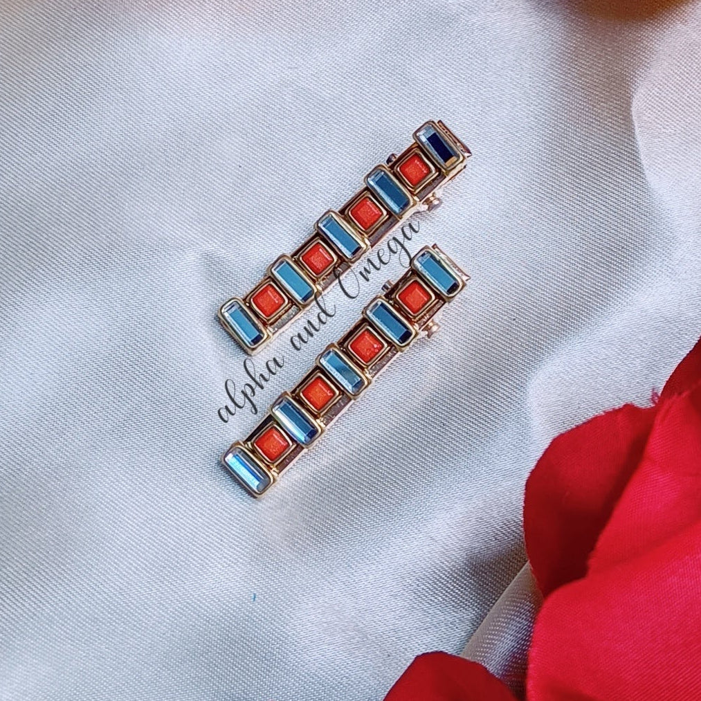 Traditional Floral Kids Hair Clips