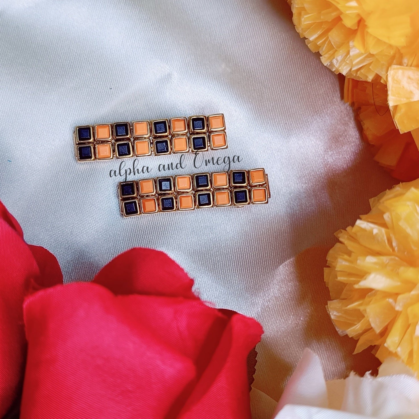 Traditional Floral Kids Hair Clips