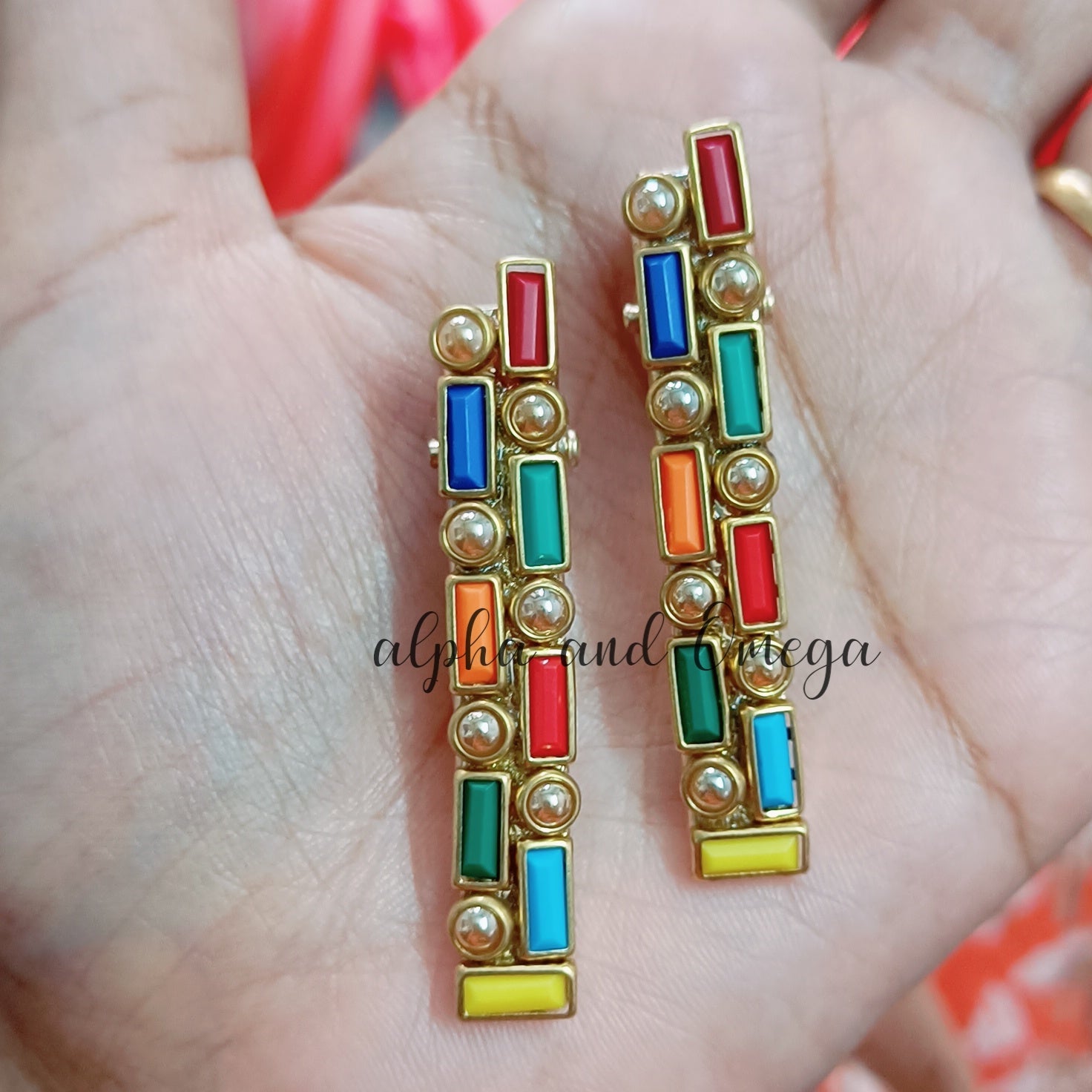 Traditional Floral Kids Hair Clips