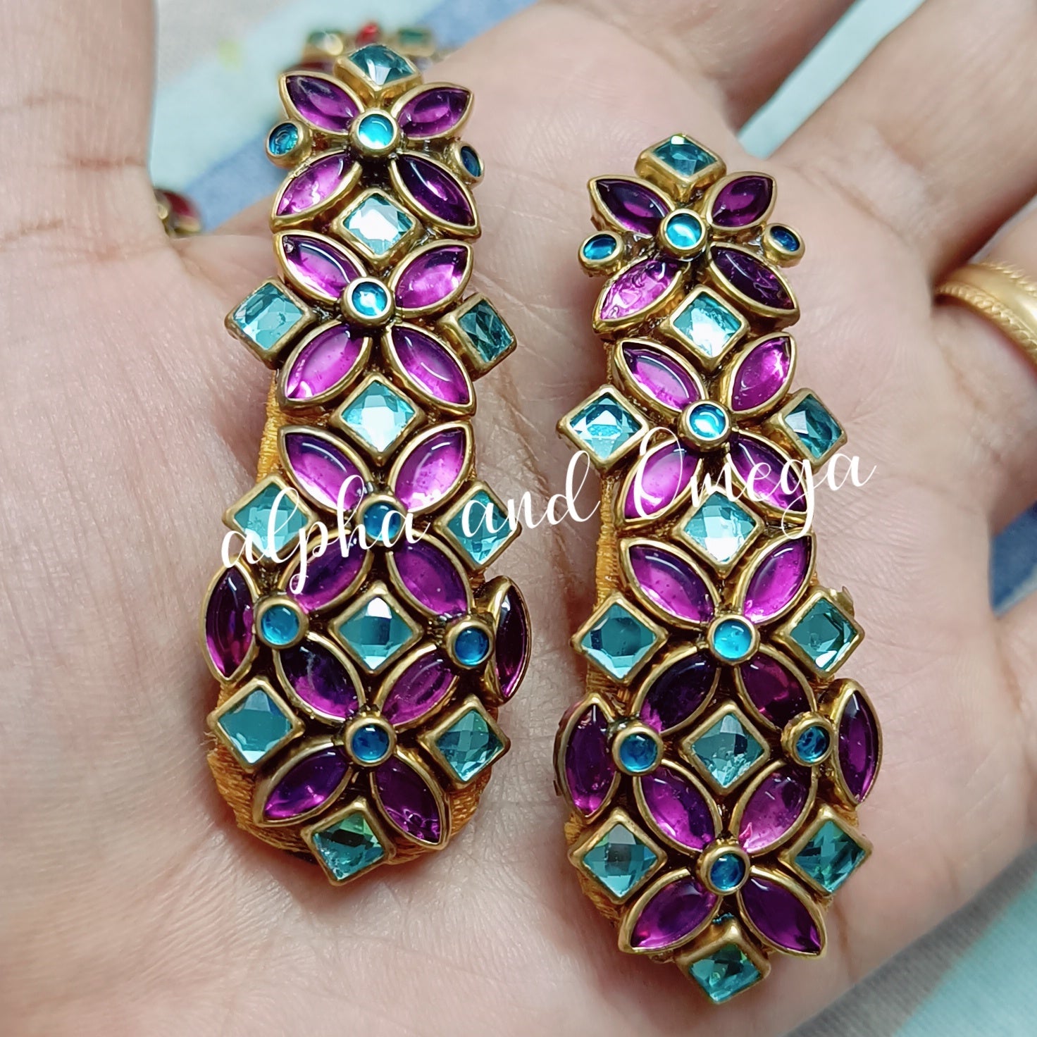 Traditional Floral kids Hair Clip