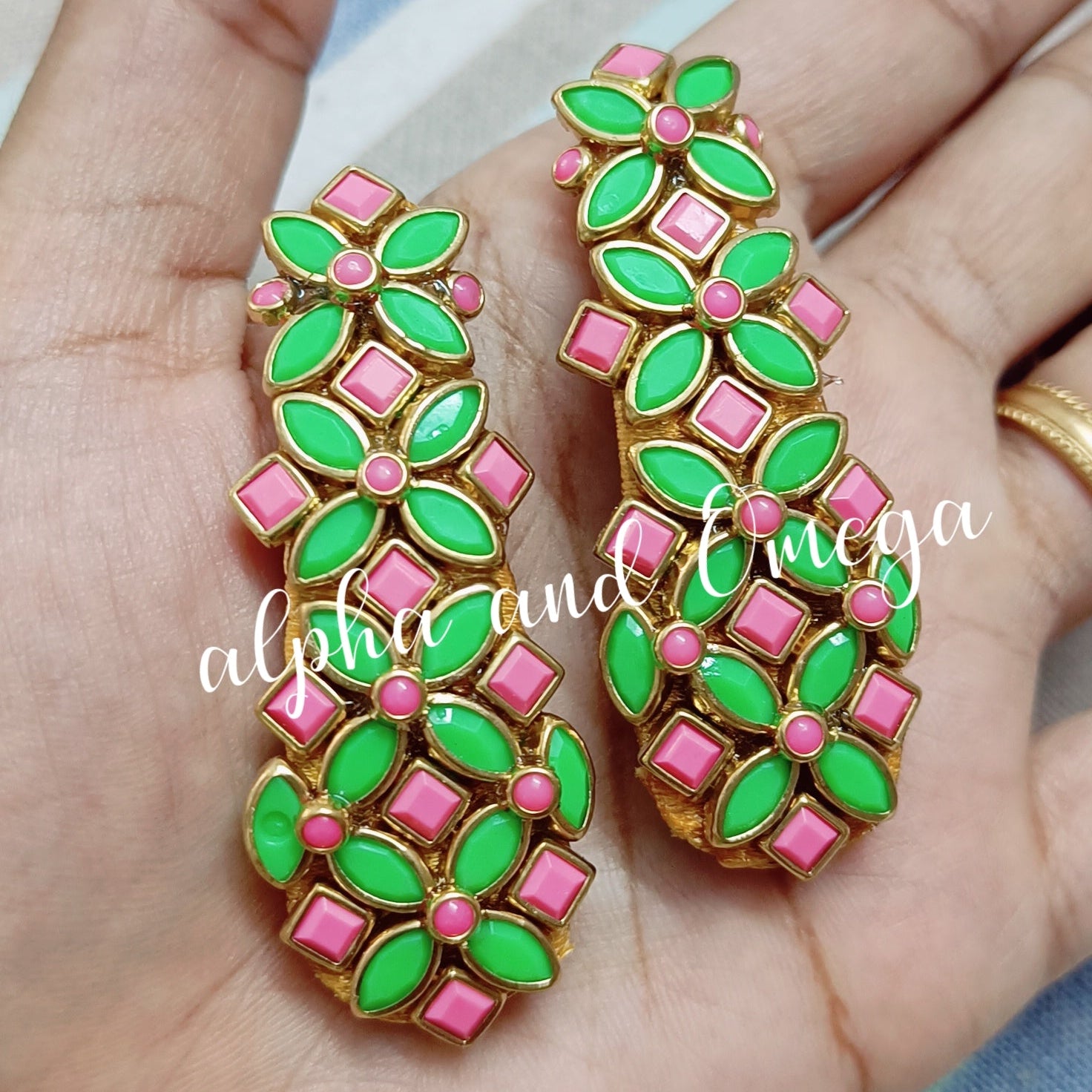 Traditional Floral kids Hair Clip