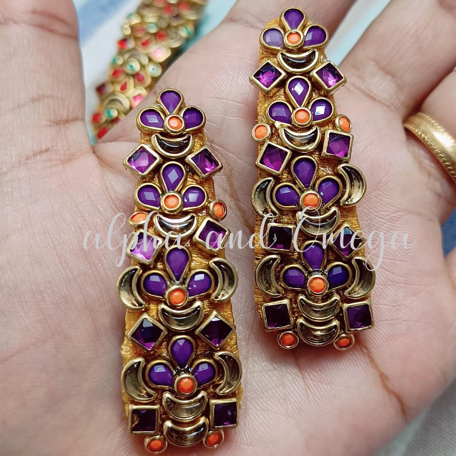 Traditional Floral kids Hair Clip