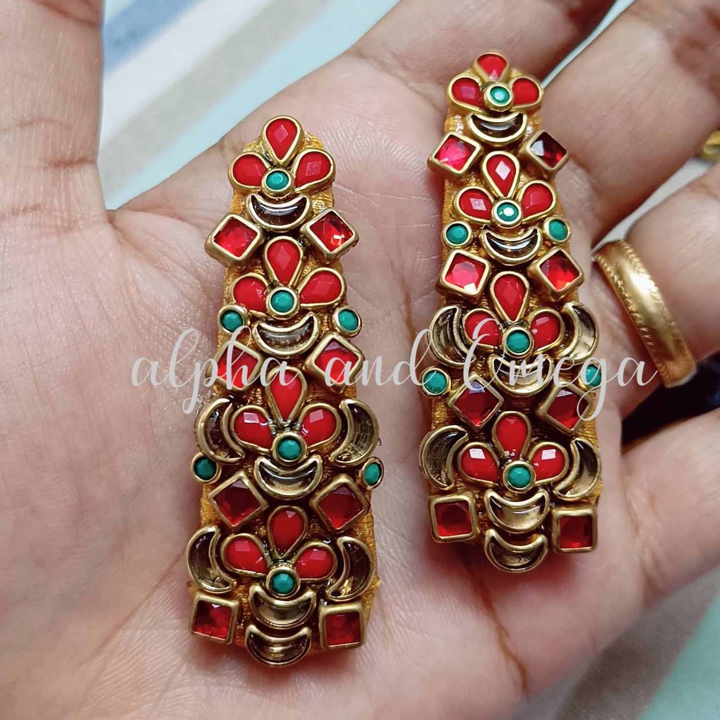 Traditional Floral kids Hair Clip