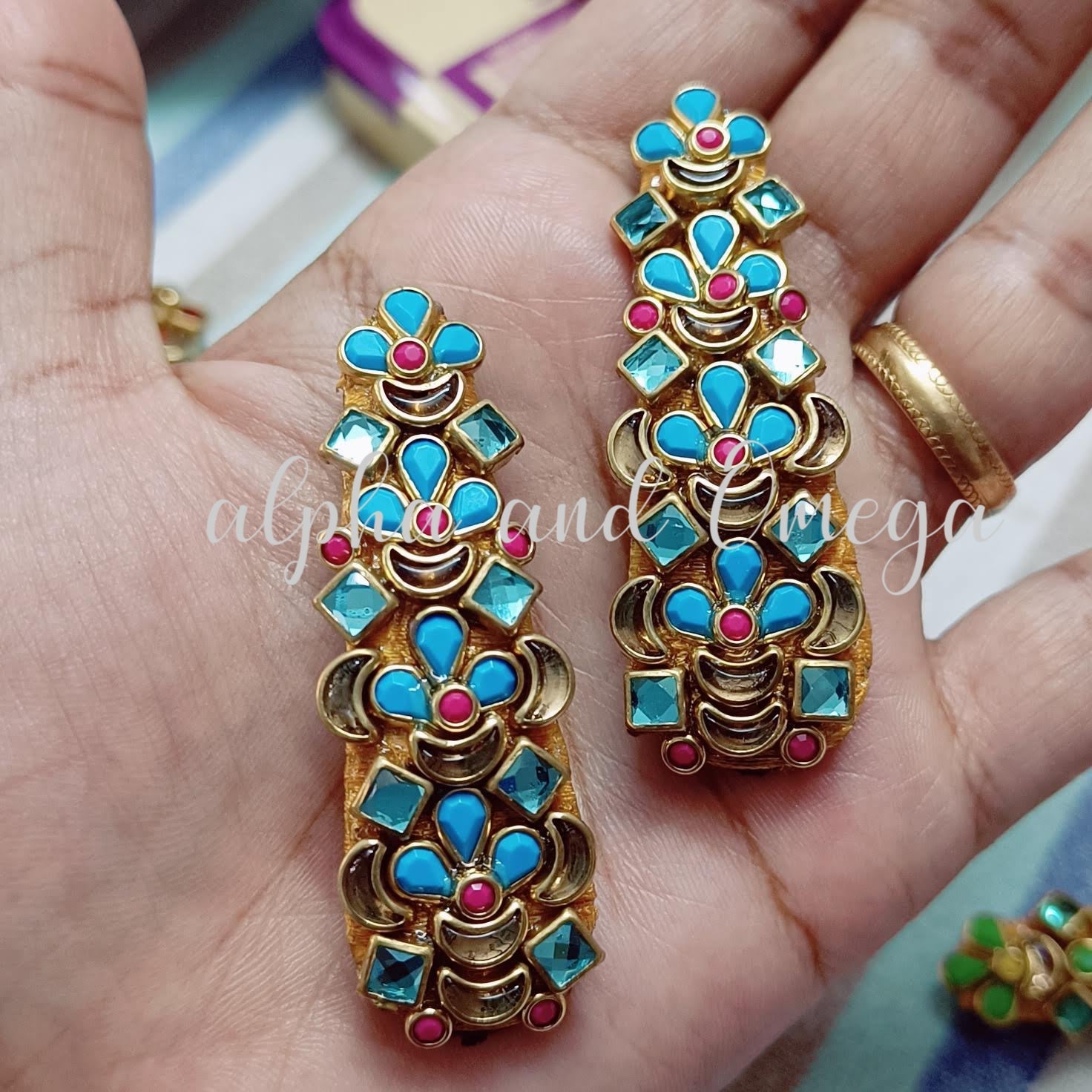Traditional Floral kids Hair Clip