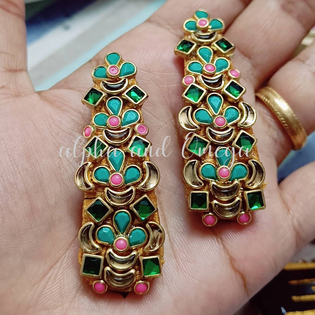 Traditional Floral kids Hair Clip