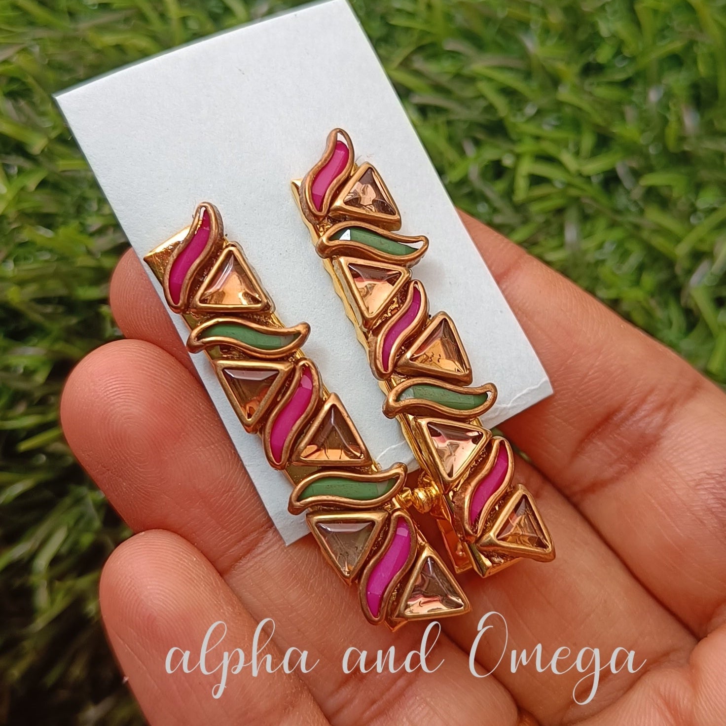 Traditional Floral Kids Hair Clips