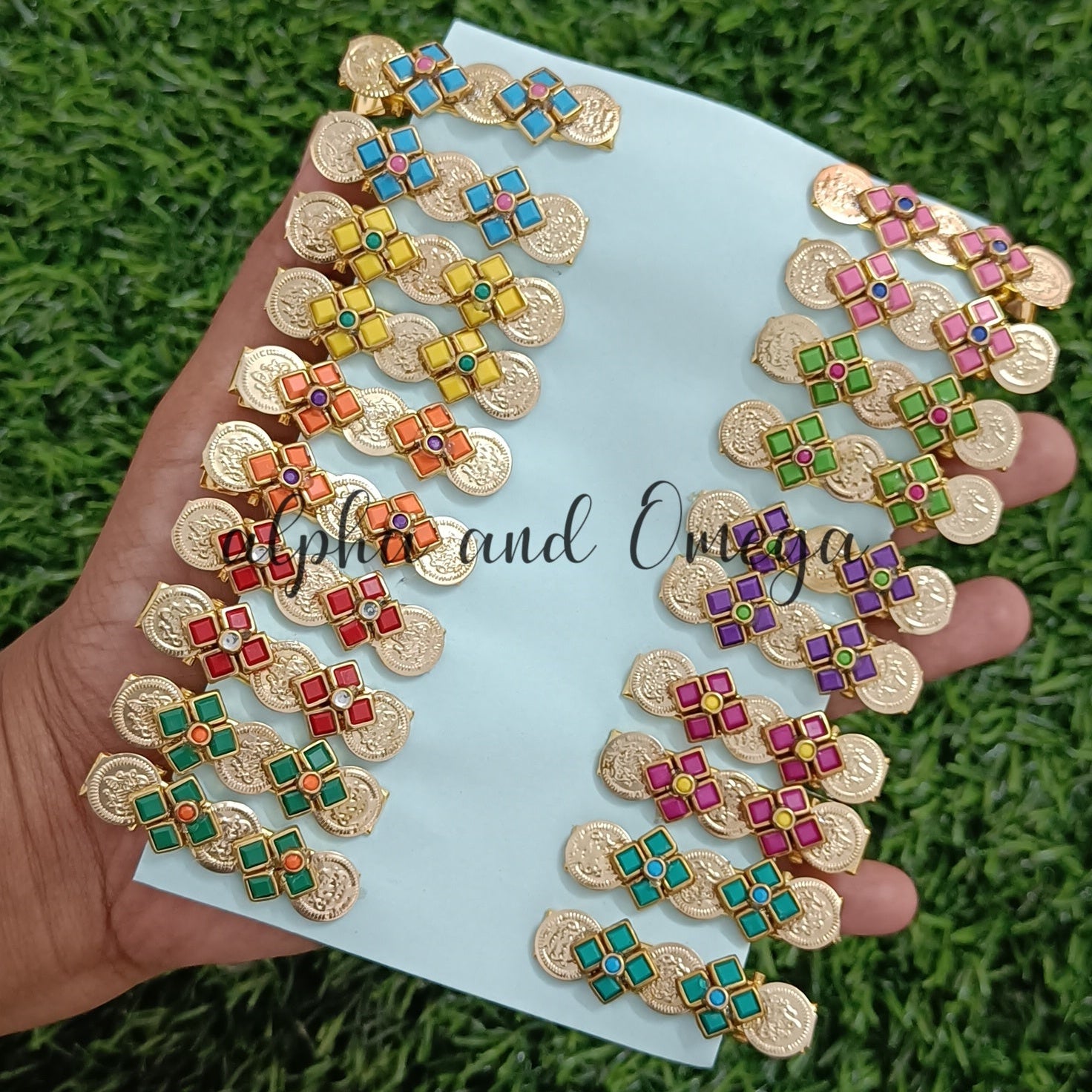 Traditional Floral Kids Hair Clips