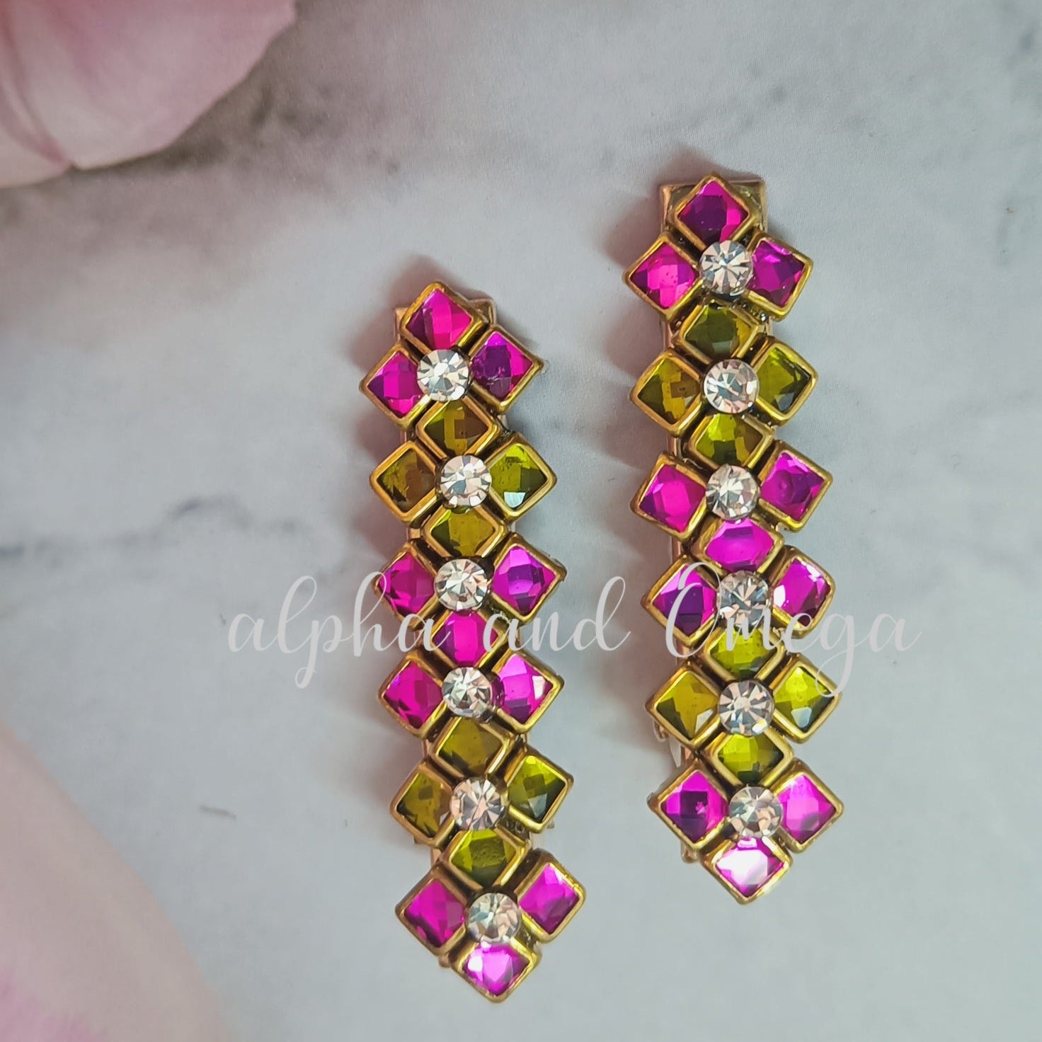 Traditional Floral Kids Hair Clips