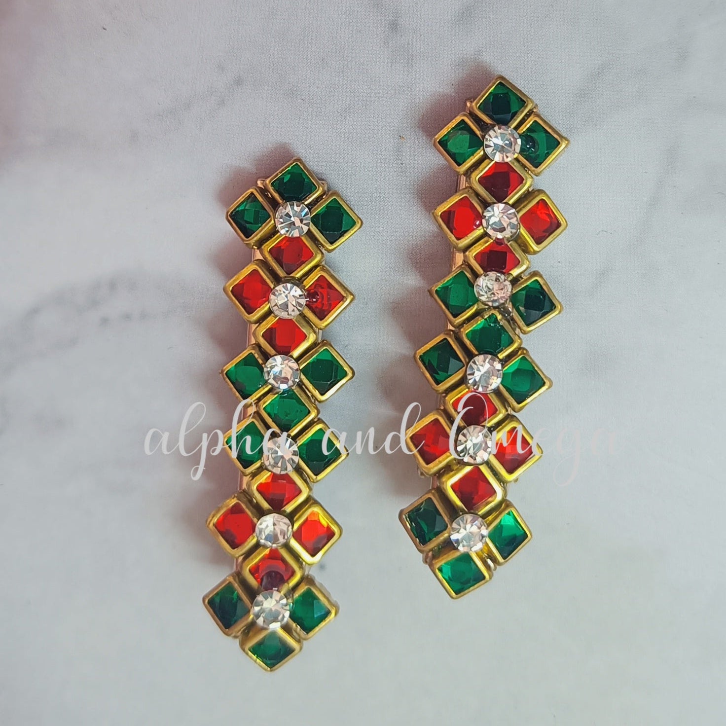 Traditional Floral Kids Hair Clips