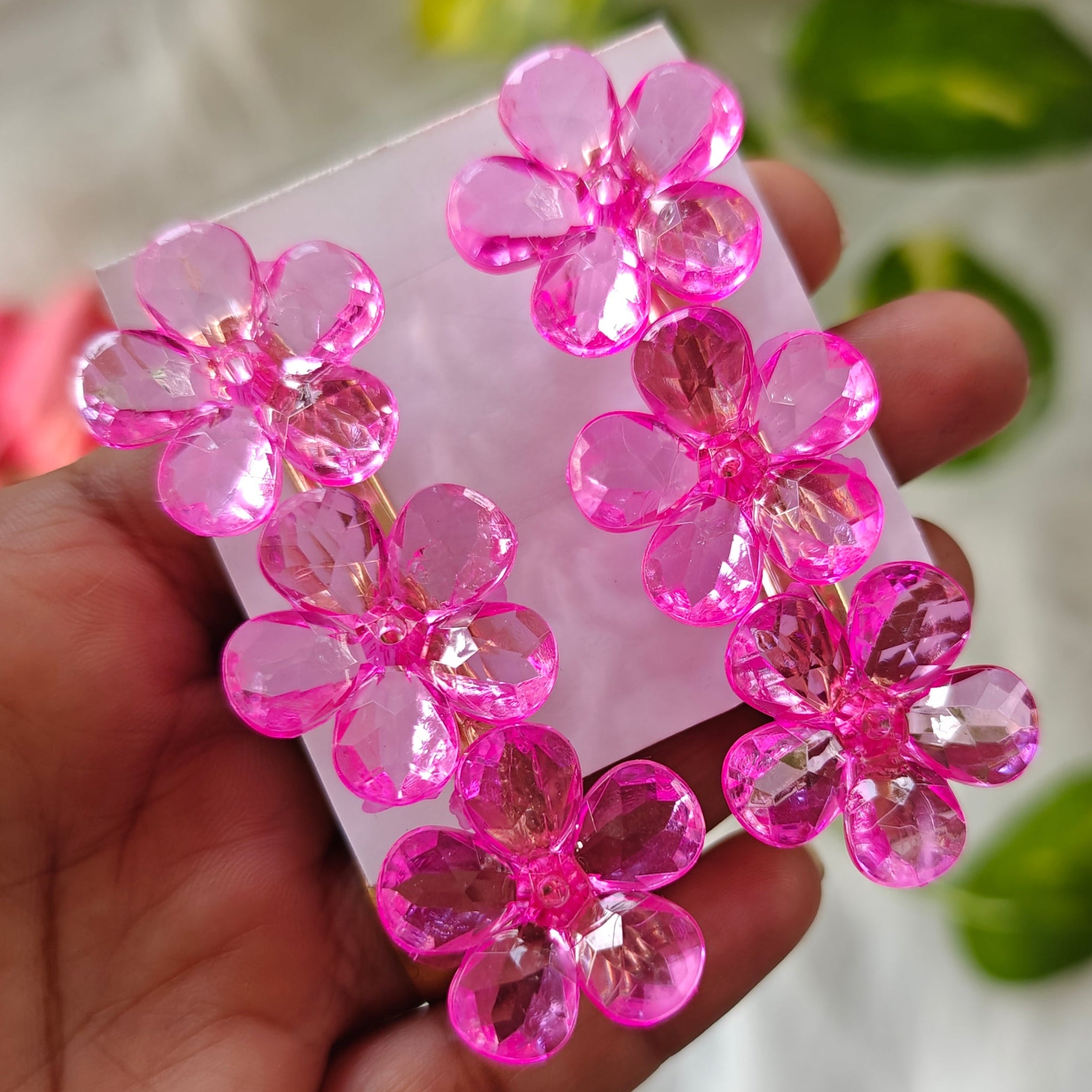 Crystal Flower Hair Clip